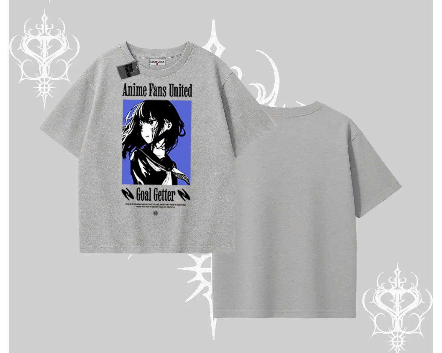 Oversize Tshirt Oversize Anime Kız Baskılı