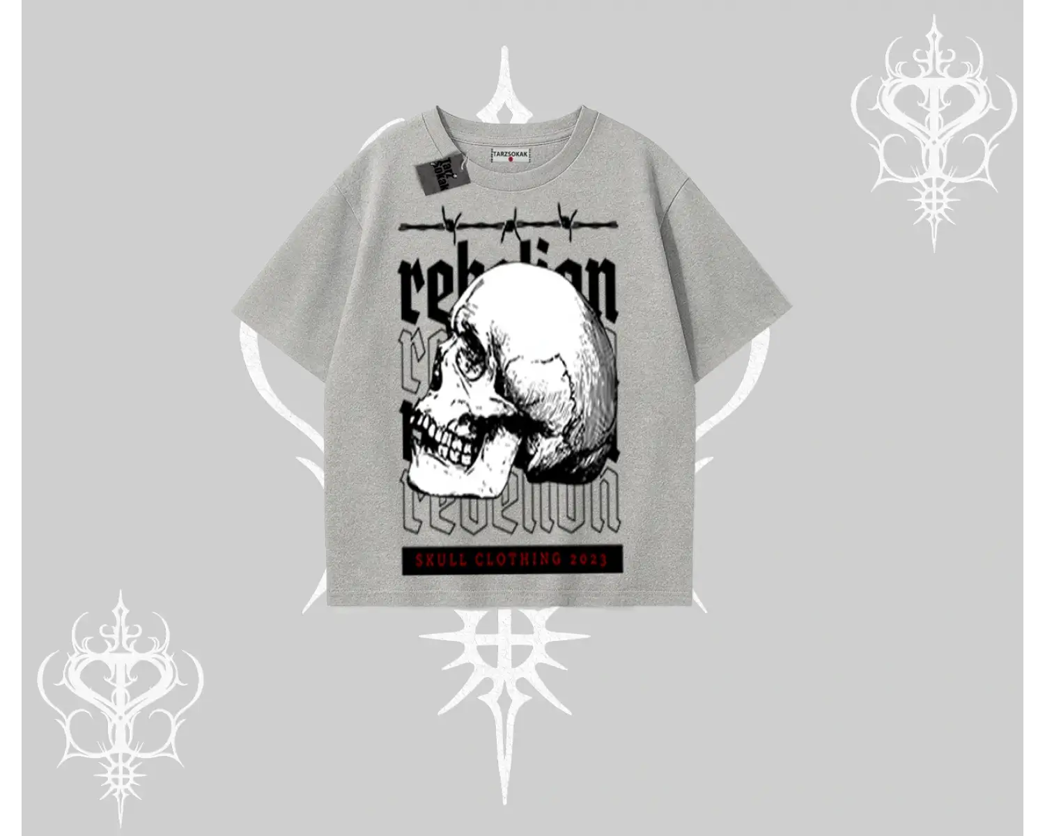 Oversize Tshirt Rebellion Skull Underground Street Legacy