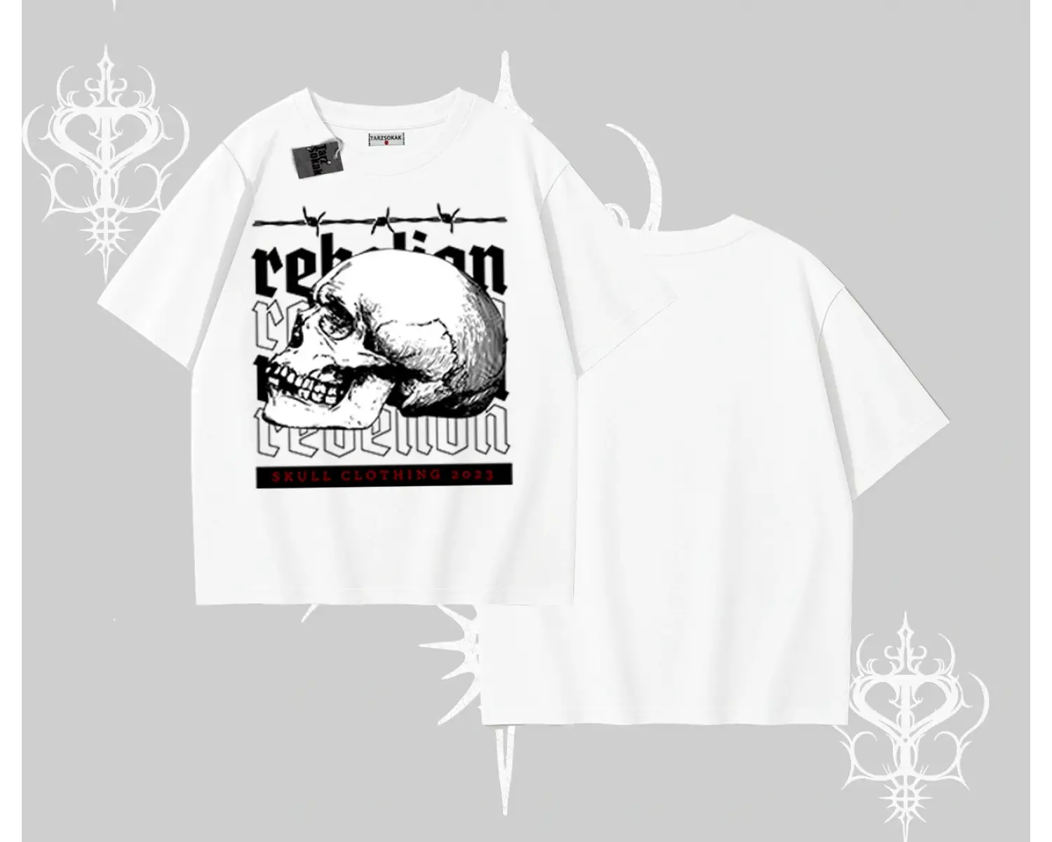 Oversize Tshirt Rebellion Skull Underground Street Legacy
