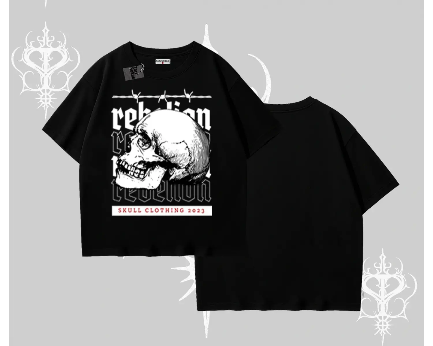 Oversize Tshirt Rebellion Skull Underground Street Legacy
