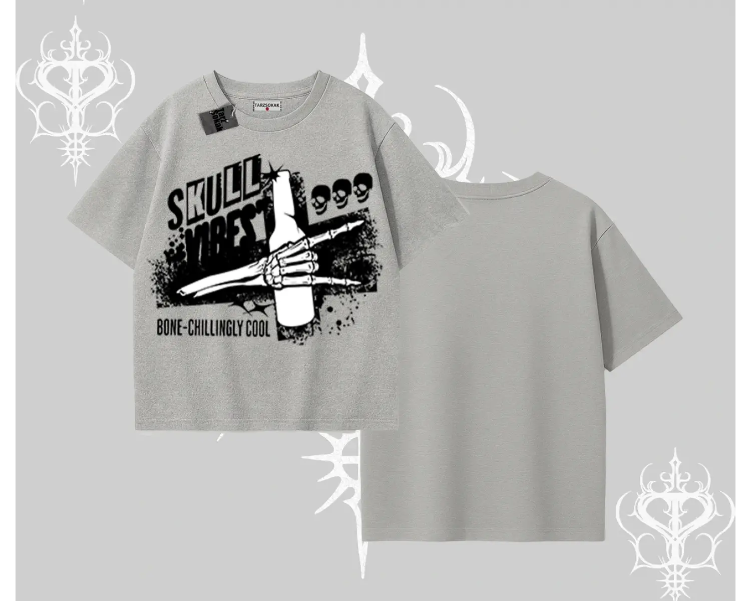 Oversize Tshirt Skull Impact Bone Chilling Street Icon