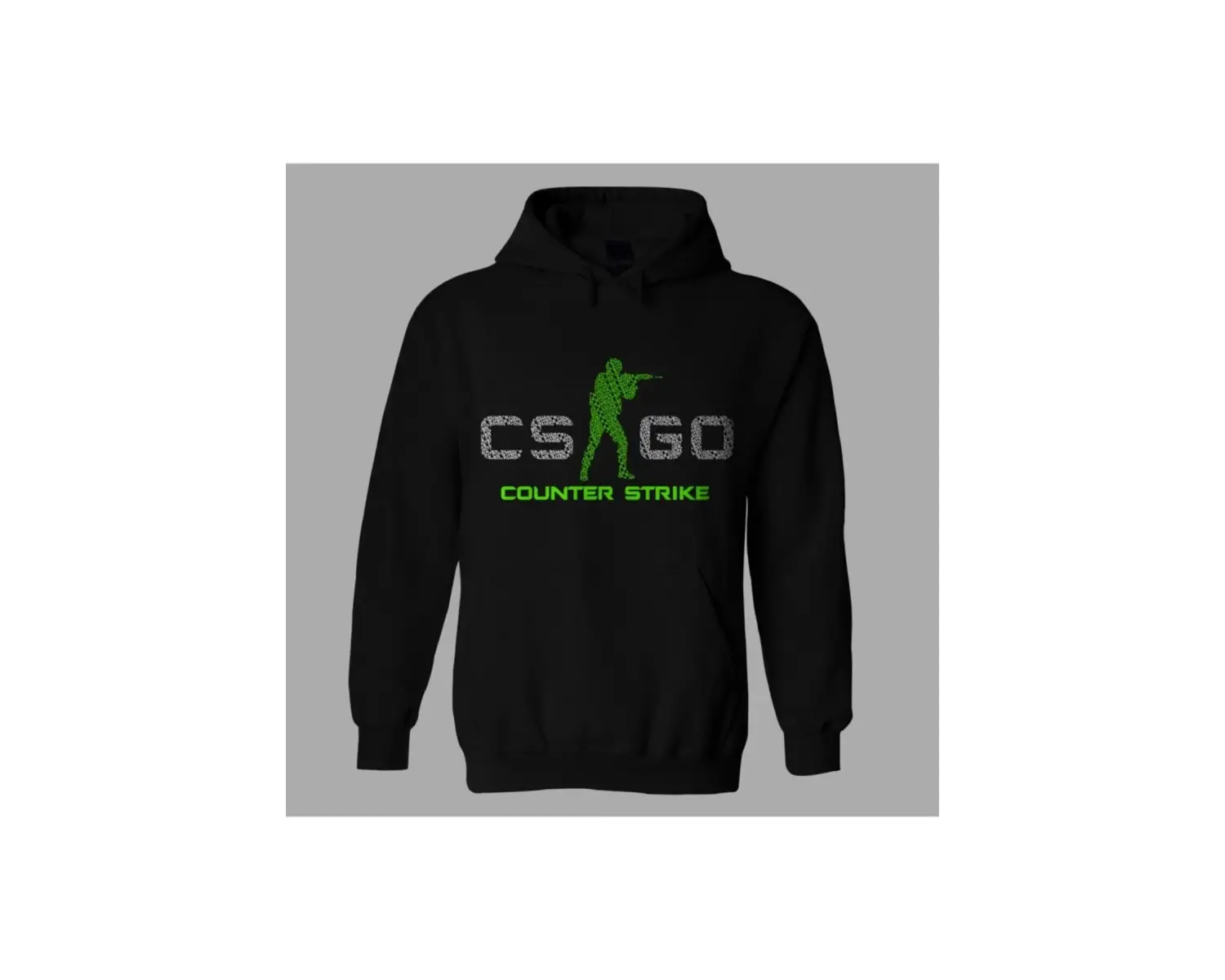 Oversize Unisex Cs Go Counter Strike Siyah Sweatshirt
