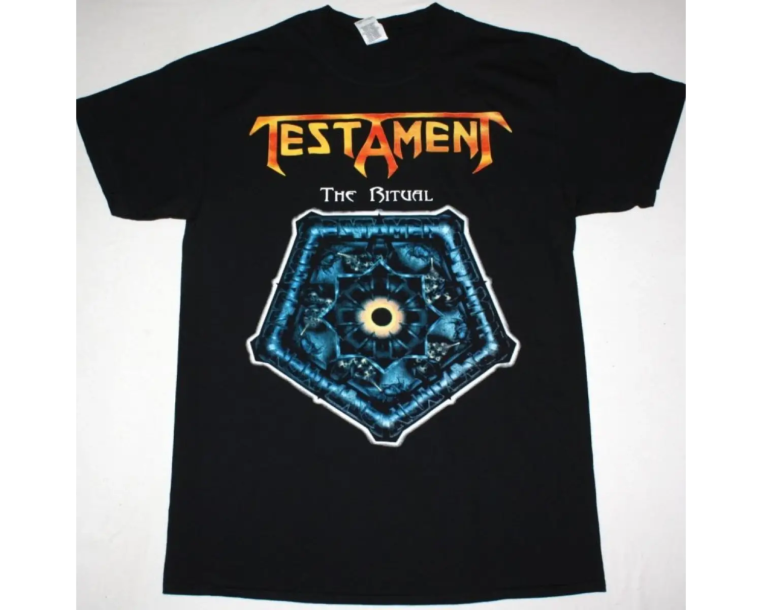 OZZY OSBOURNE CROSS NEW BLACK T-SHIRT ÖN VE ARAKA BASKILI