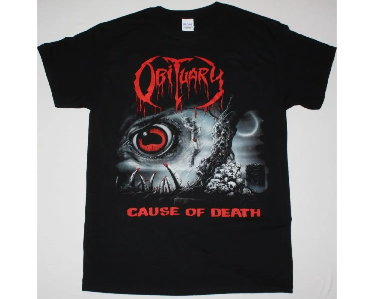 OZZY OSBOURNE US TOUR 1984 NEW BLACK T-SHIRT ÖN VE ARAKA BASKILI