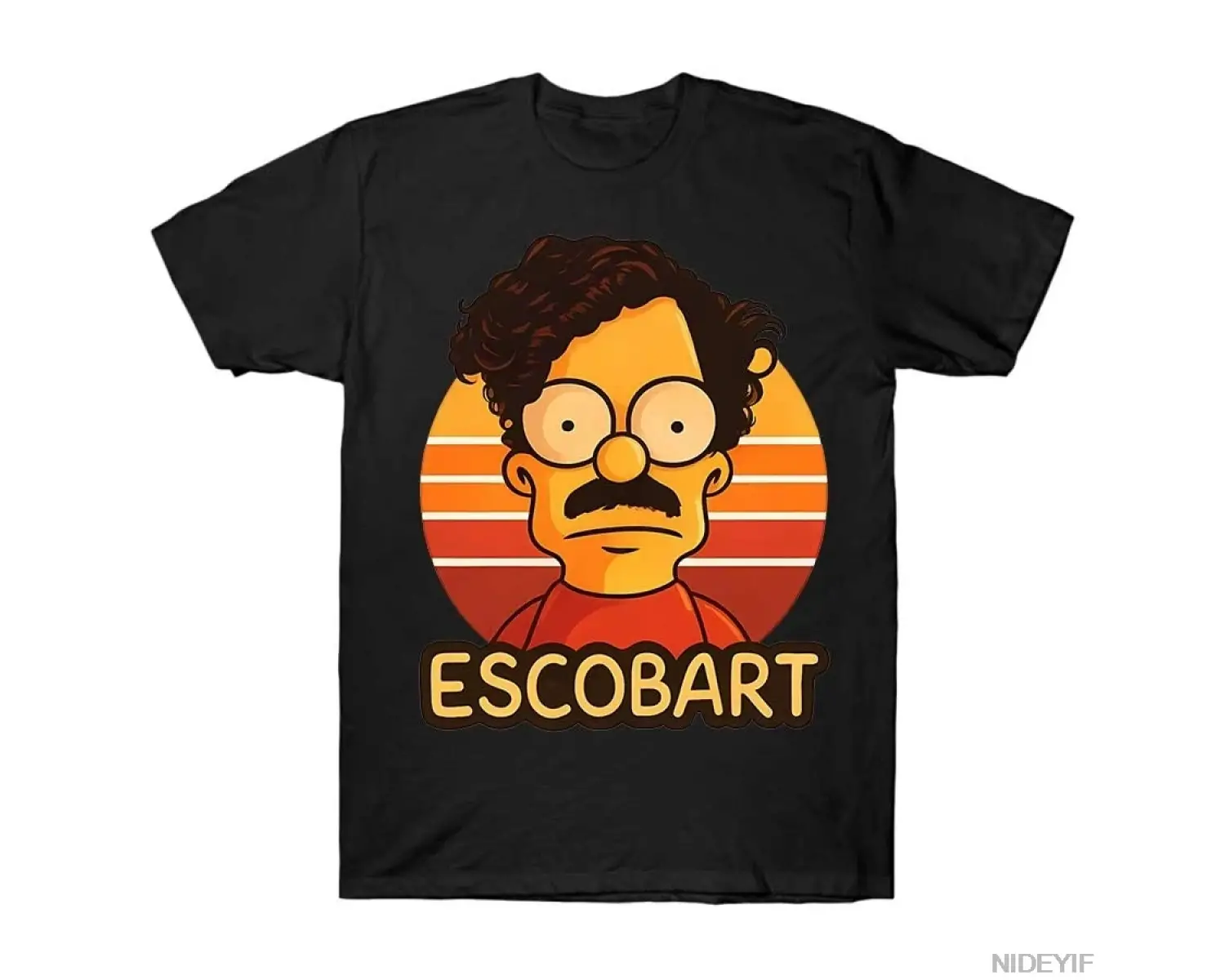 Pablo Escobar bart simpson T-shirt Erkekler Kadınlar Için % 100% Pamuk T Shirt Kısa Kollu Üst