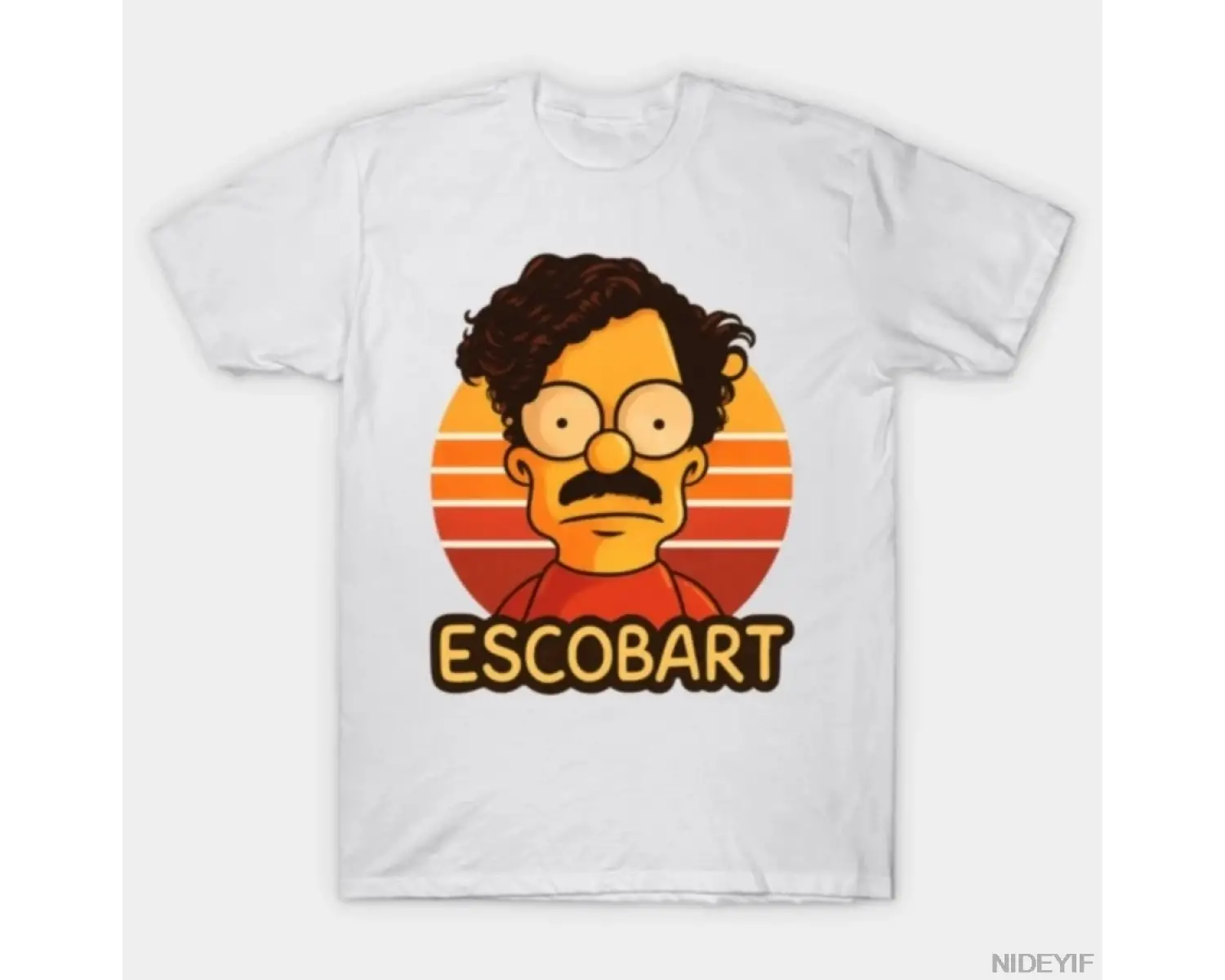 Pablo Escobar bart simpson T-shirt Erkekler Kadınlar Için % 100% Pamuk T Shirt Kısa Kollu Üst