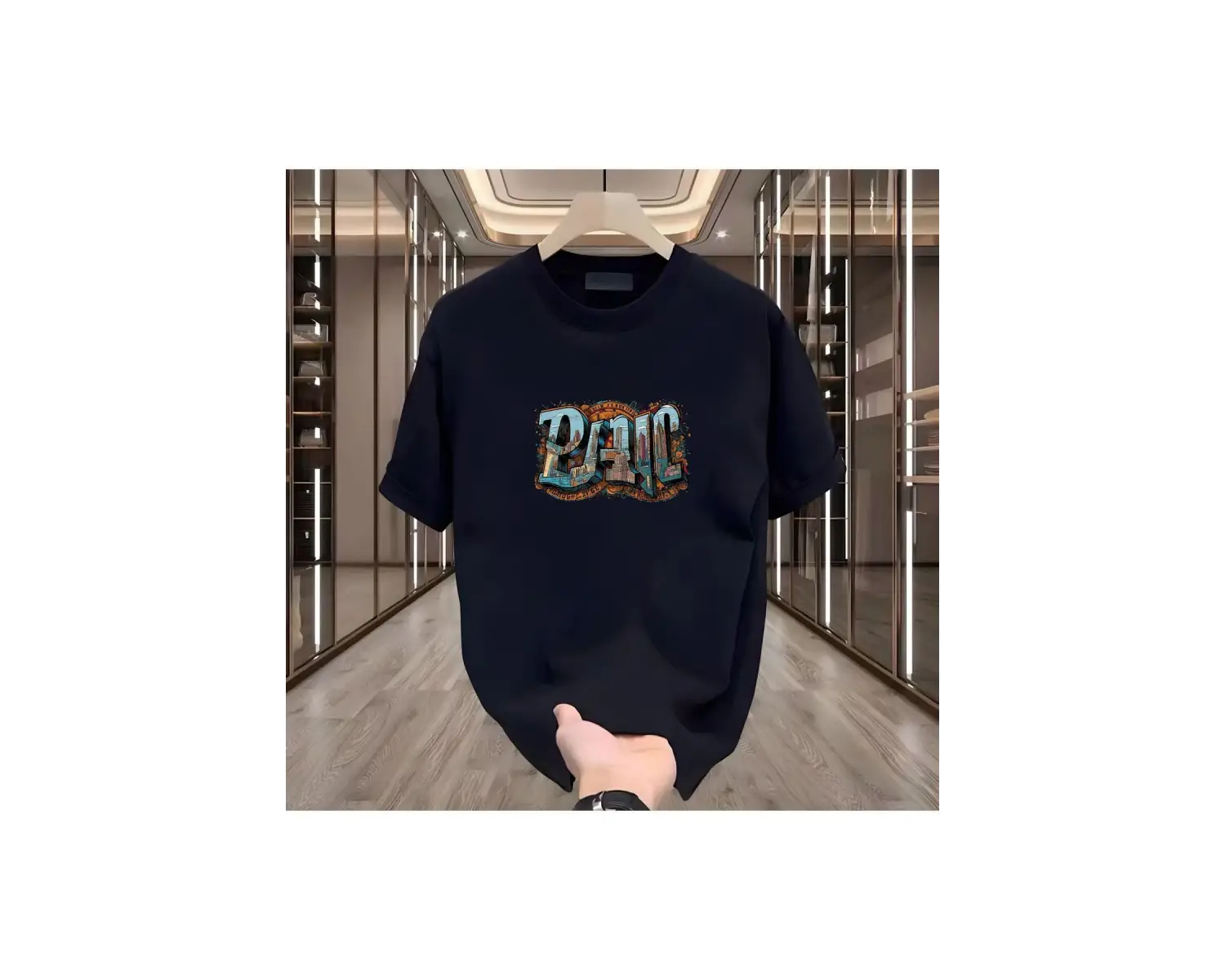 Panic Baskılı Beyaz Erkek