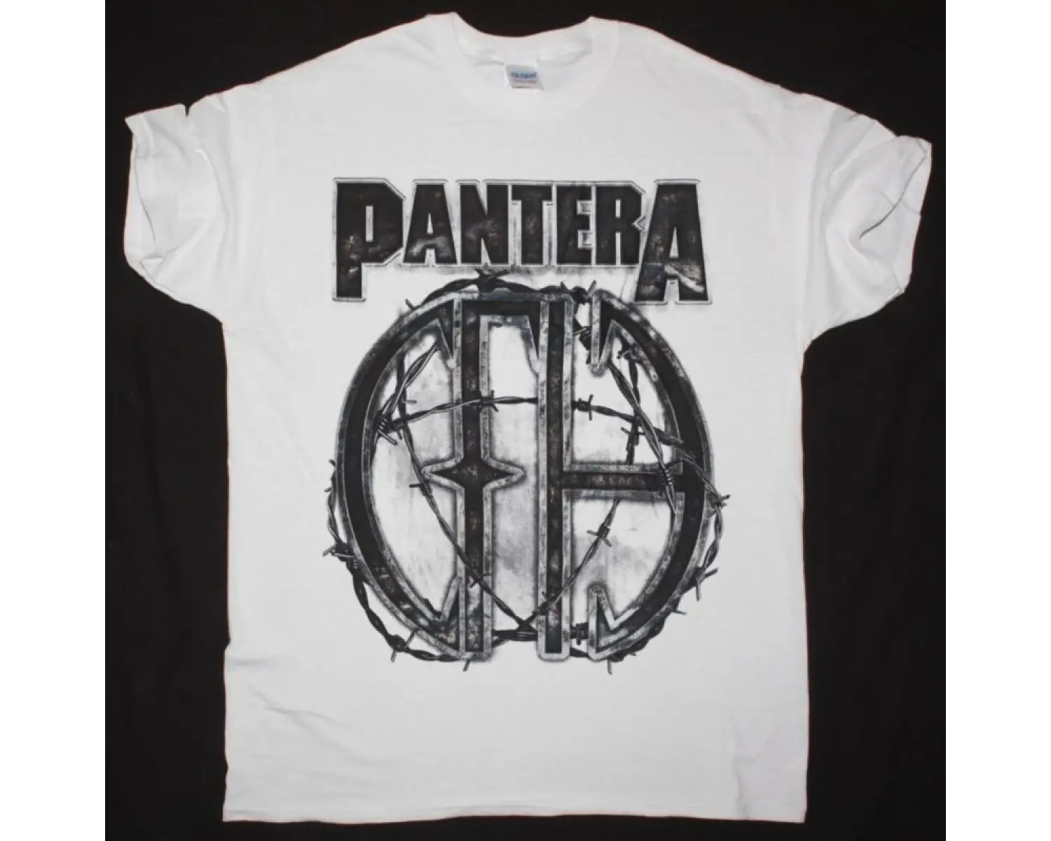 PANTERA BARBED WIRE CFH NEW WHITE T-SHIRT