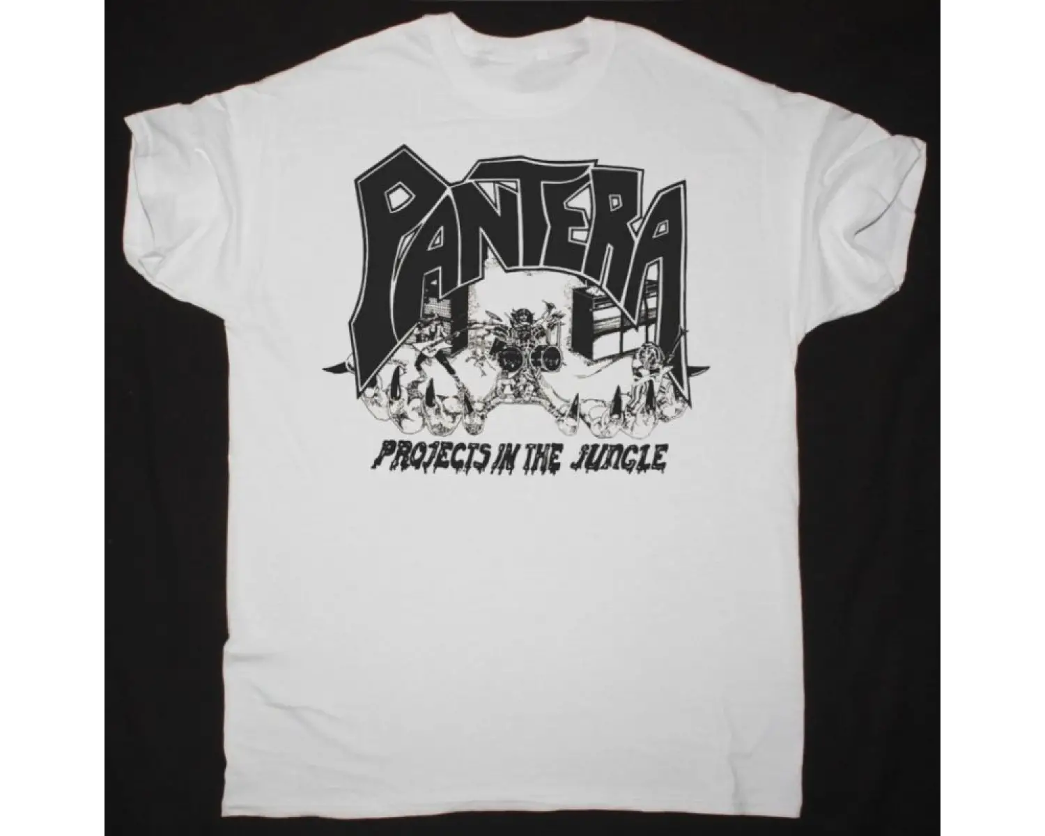 PANTERA PROJECTS IN THE JUNGLE NEW WHITE T-SHIRT