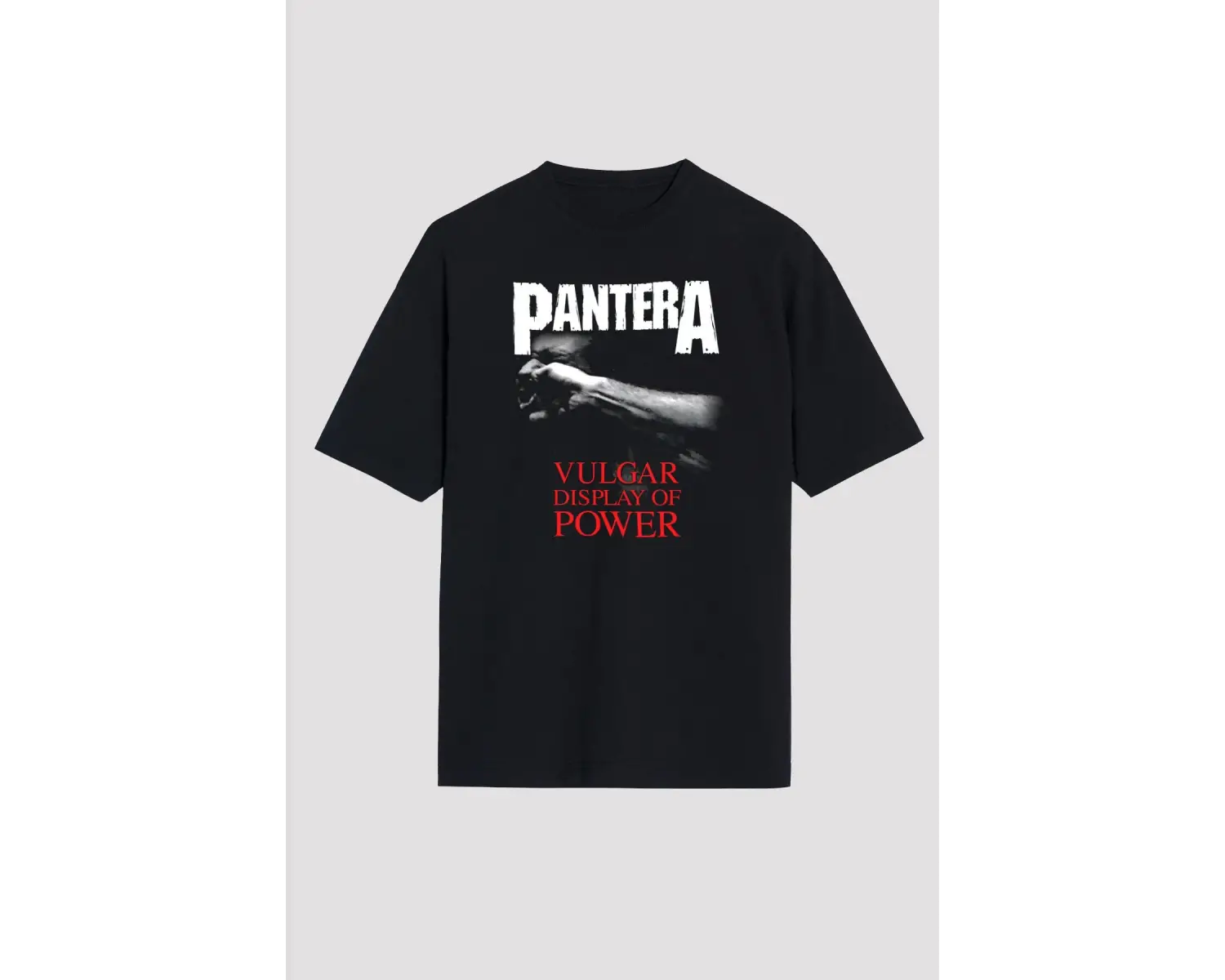 Pantera Siyah Unisex Oversize Tişört T-shirt