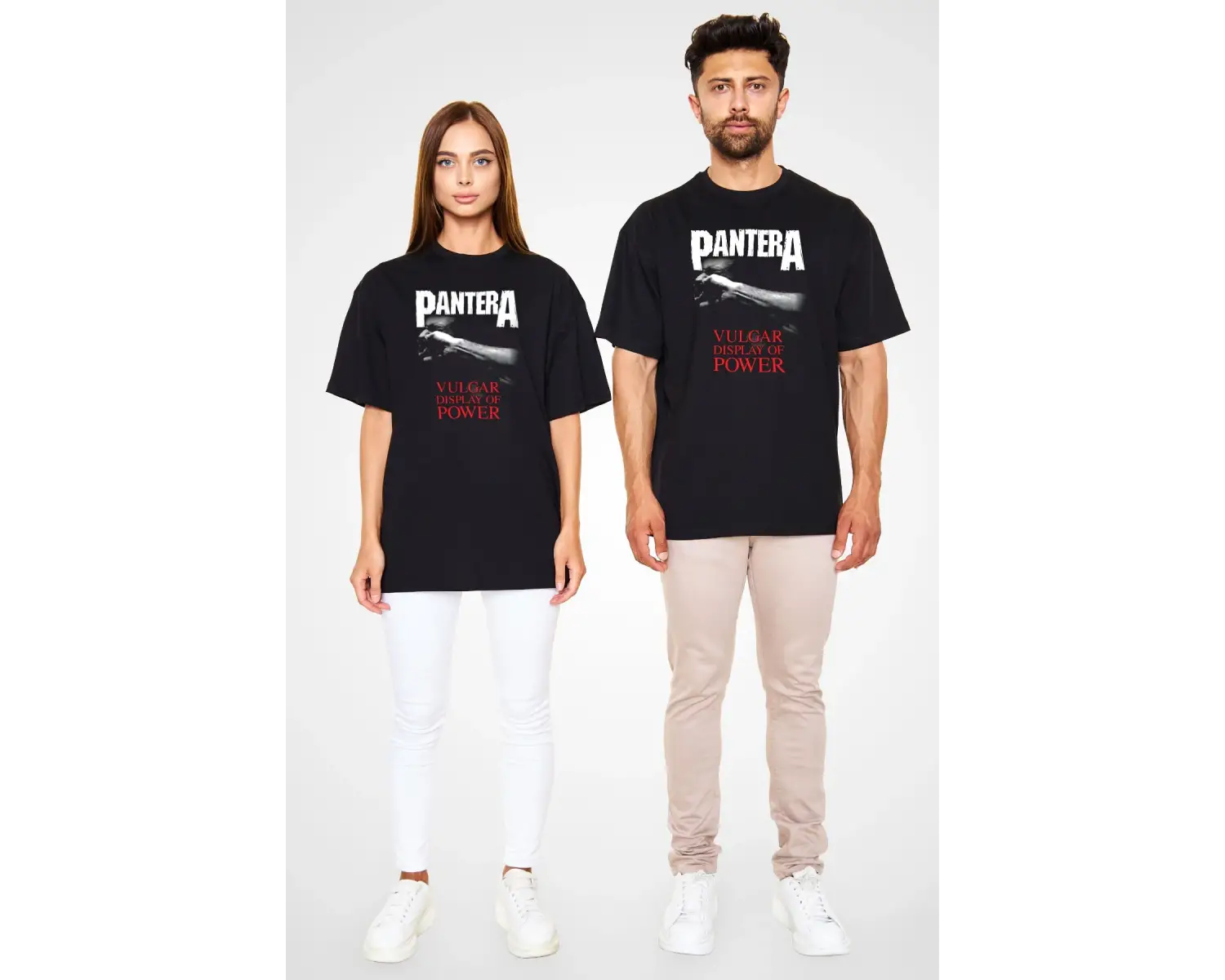 Pantera Siyah Unisex Oversize Tişört T-shirt