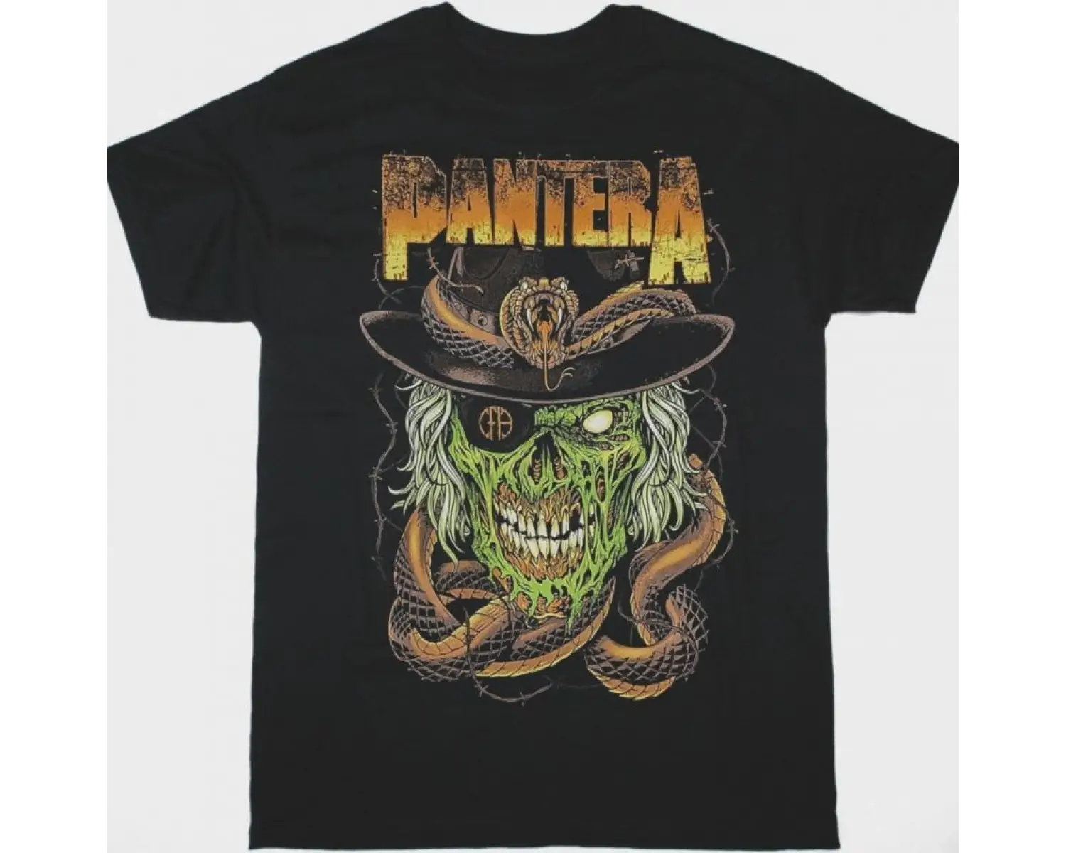 PANTERA SNAKE & SKULL NEW BLACK T-SHIRT