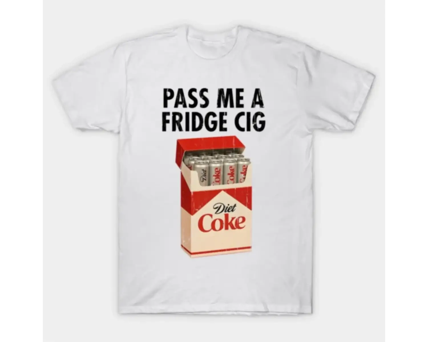 Pass Me A Fridge Cig Erkek Kadın Tişörtü %100 Pamuklu Tişörtler Kısa Kollu Üstler 1104-1