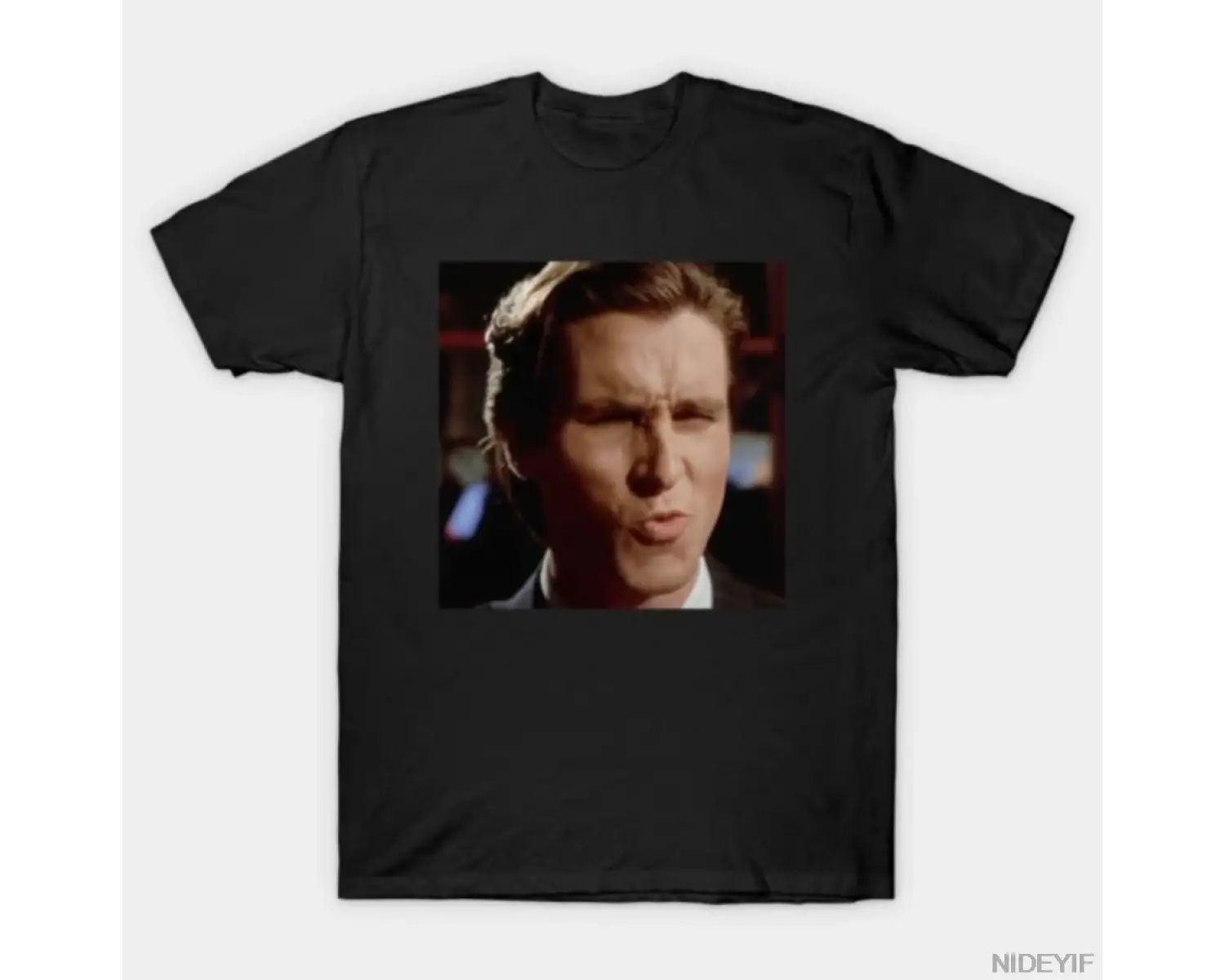 Patrick Bateman Meme T-shirt Erkekler Kadınlar Için % 100% Pamuk T Shirt Kısa Kollu Üstler 01