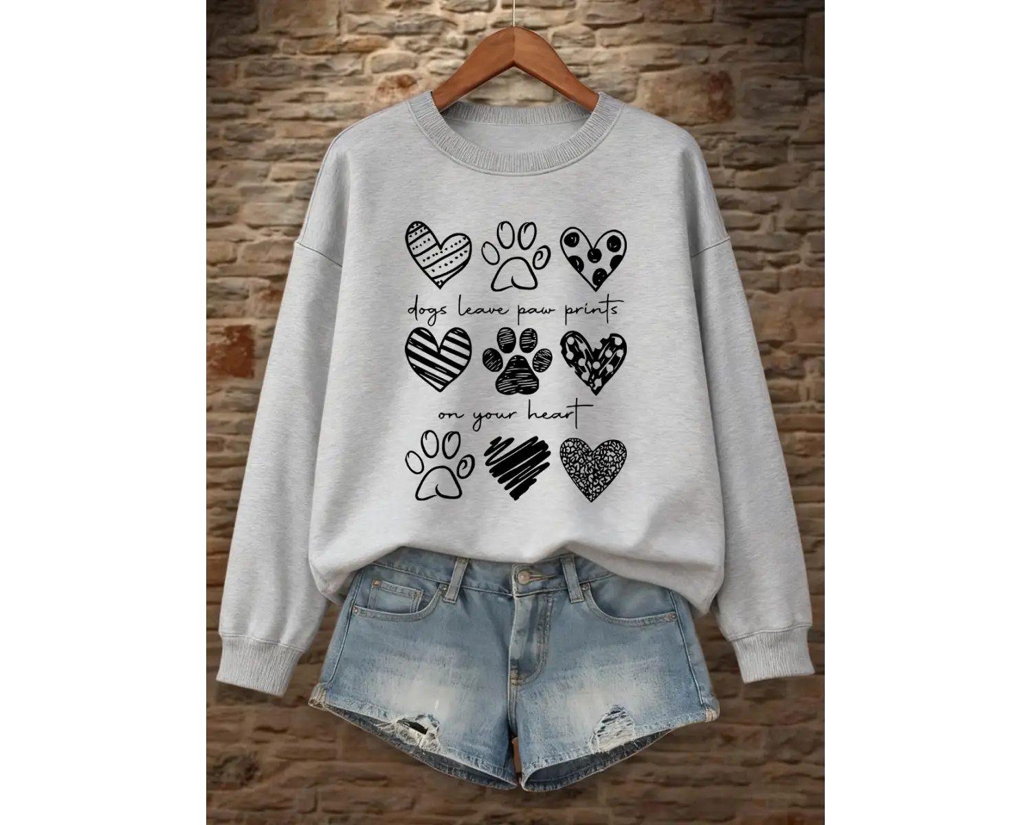 Paw Loveprintsin birbirine içeren örgüleri Kazak Kadın Kış Polar Sıcak Kapşonlu Gevşek Bisik