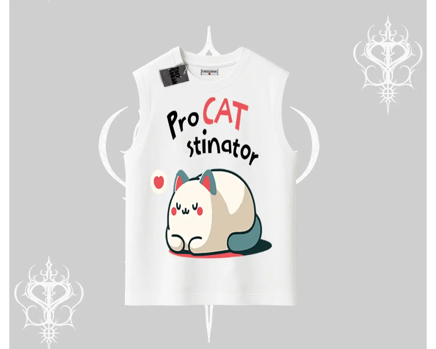 Paws Off Yazılı Kedi Baskılı Streetwear Babby Tee Tshirt