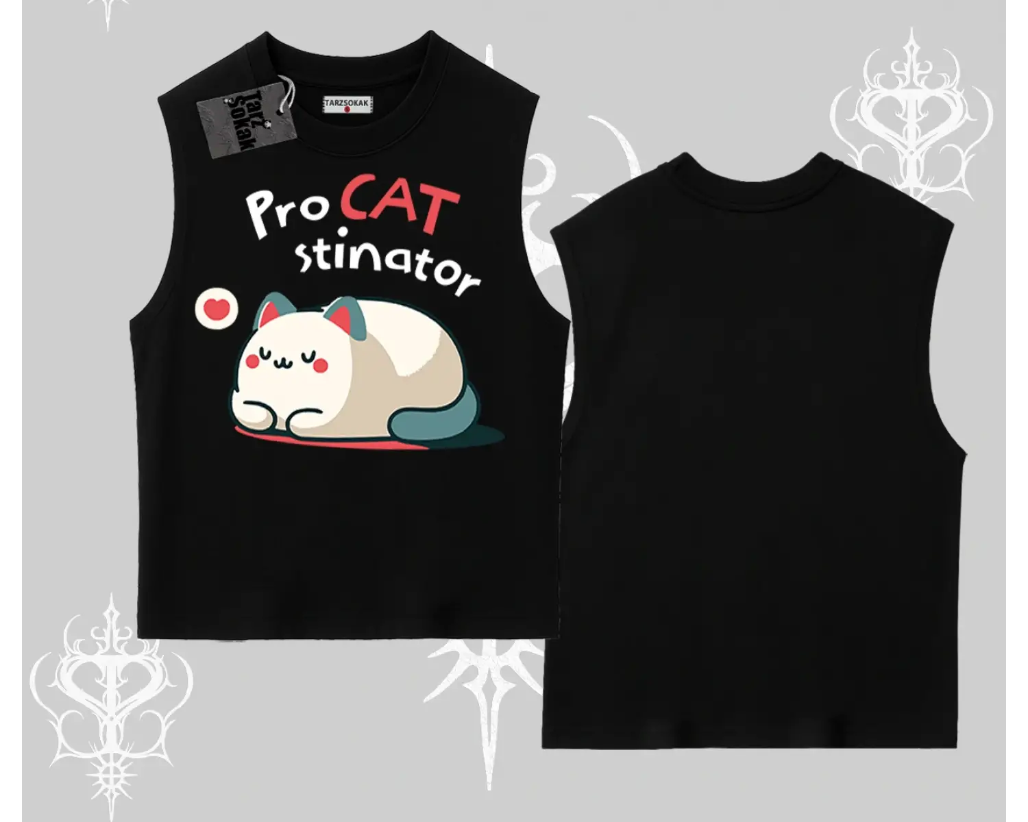 Paws Off Yazılı Kedi Baskılı Streetwear Babby Tee Tshirt