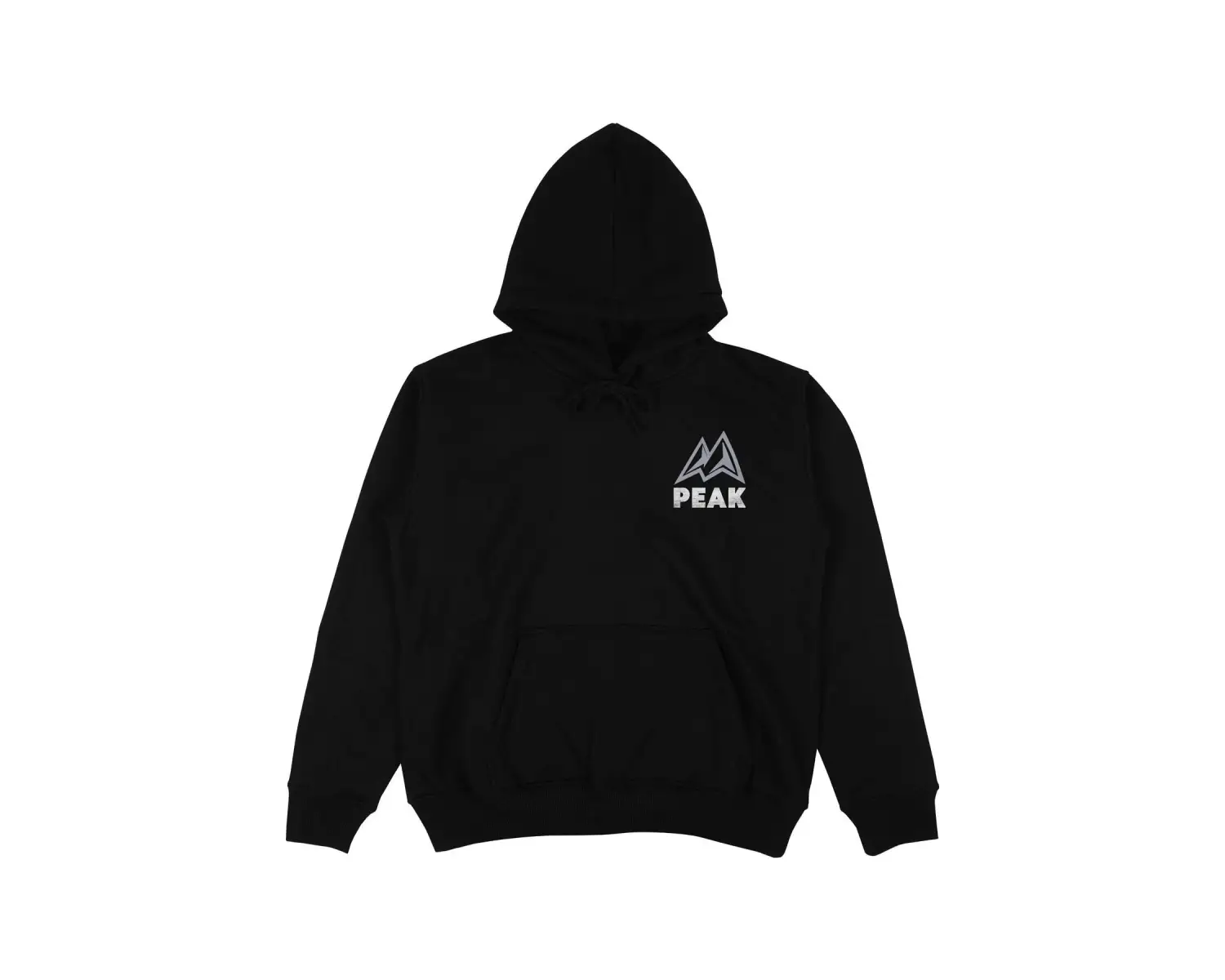 Peak Peace Siyah Oversize Unisex Kapüşonlu Sweatshirt Hoodie