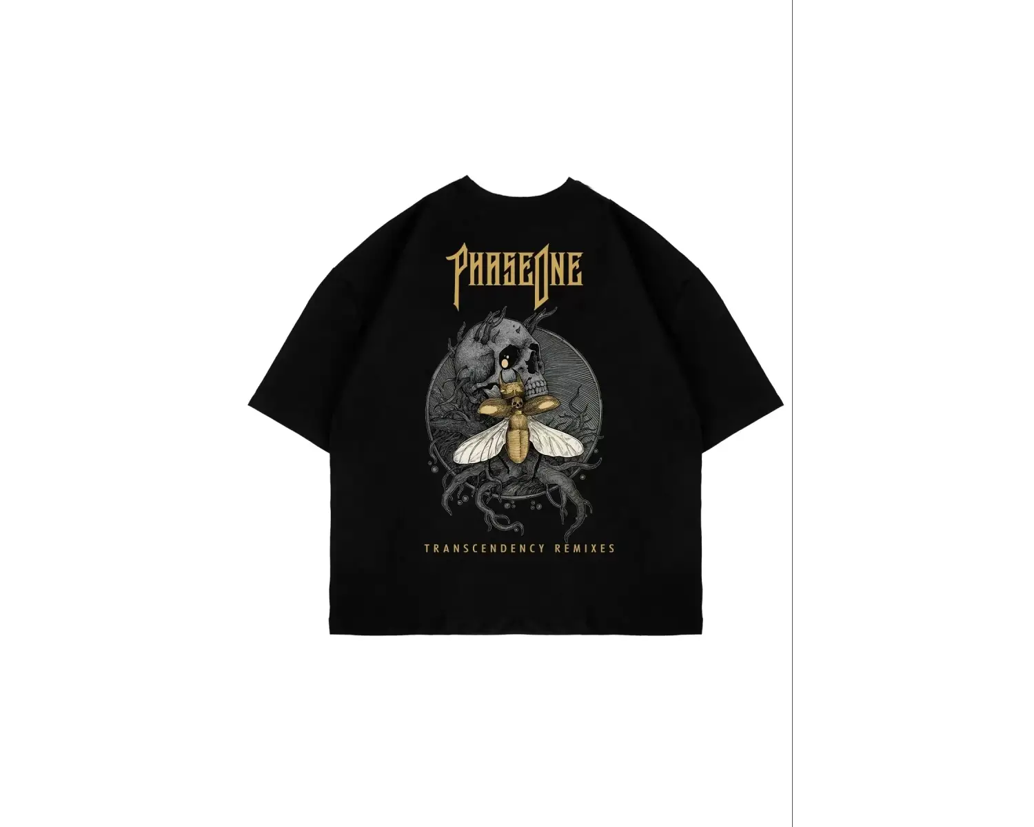 Phaseone Sırt Baskılı Beyaz Unisex Oversize