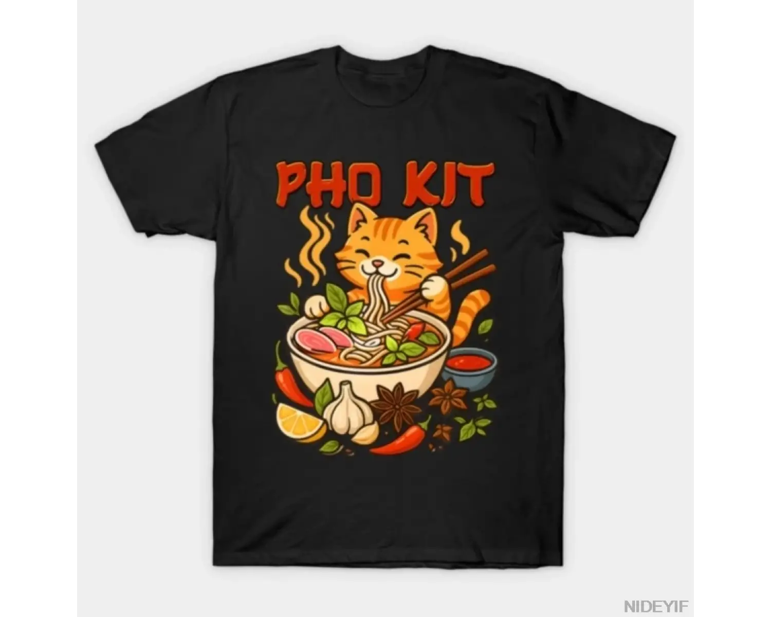 Pho Kit Mariners Kedi T-shirt Erkekler Kadınlar Için % 100% Pamuk T Shirt Kısa Kollu Üstler 0
