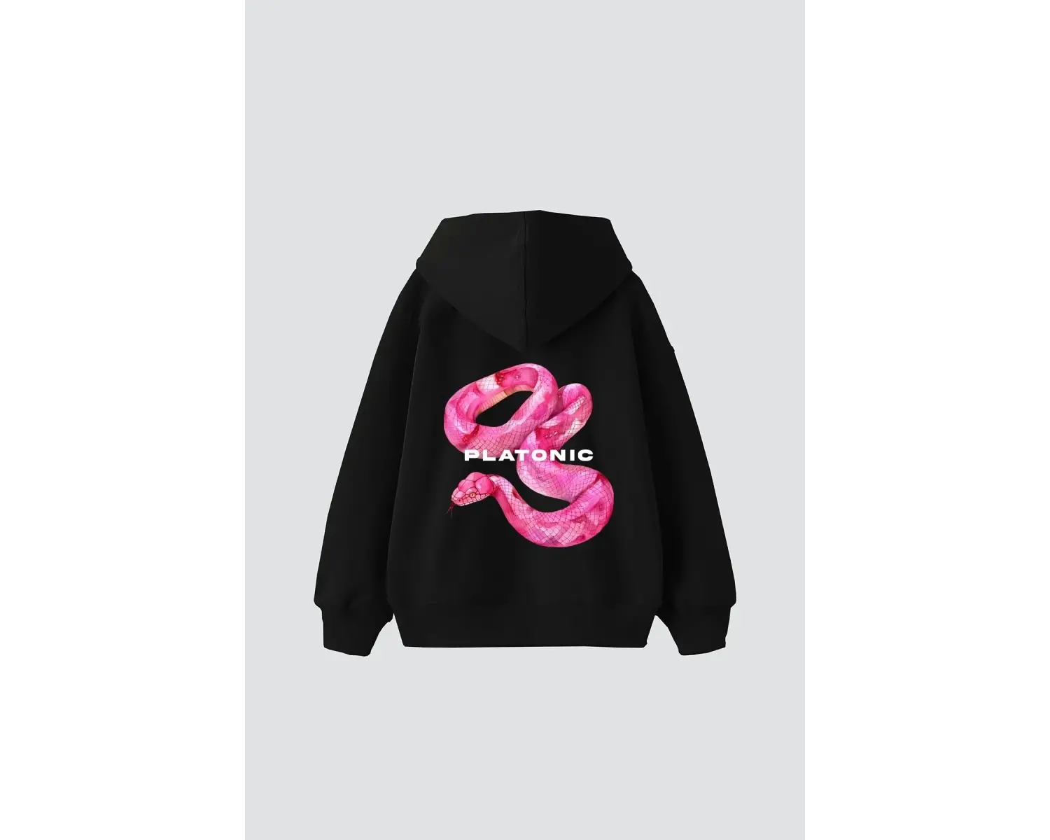 Platonic Baskılı Oversize Unisex Premium Beyaz