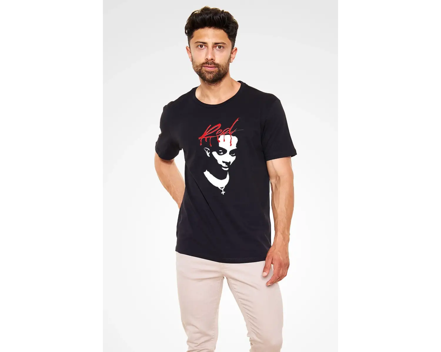 Playboi Carti Baskılı Unisex Beyaz Tişört