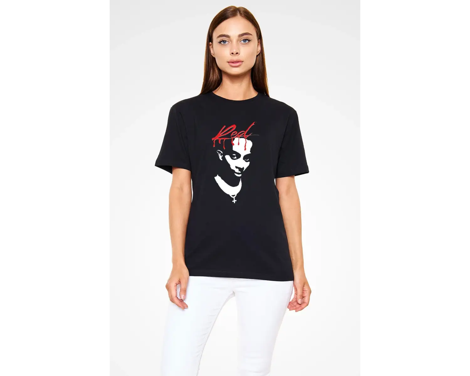 Playboi Carti Baskılı Unisex Beyaz Tişört