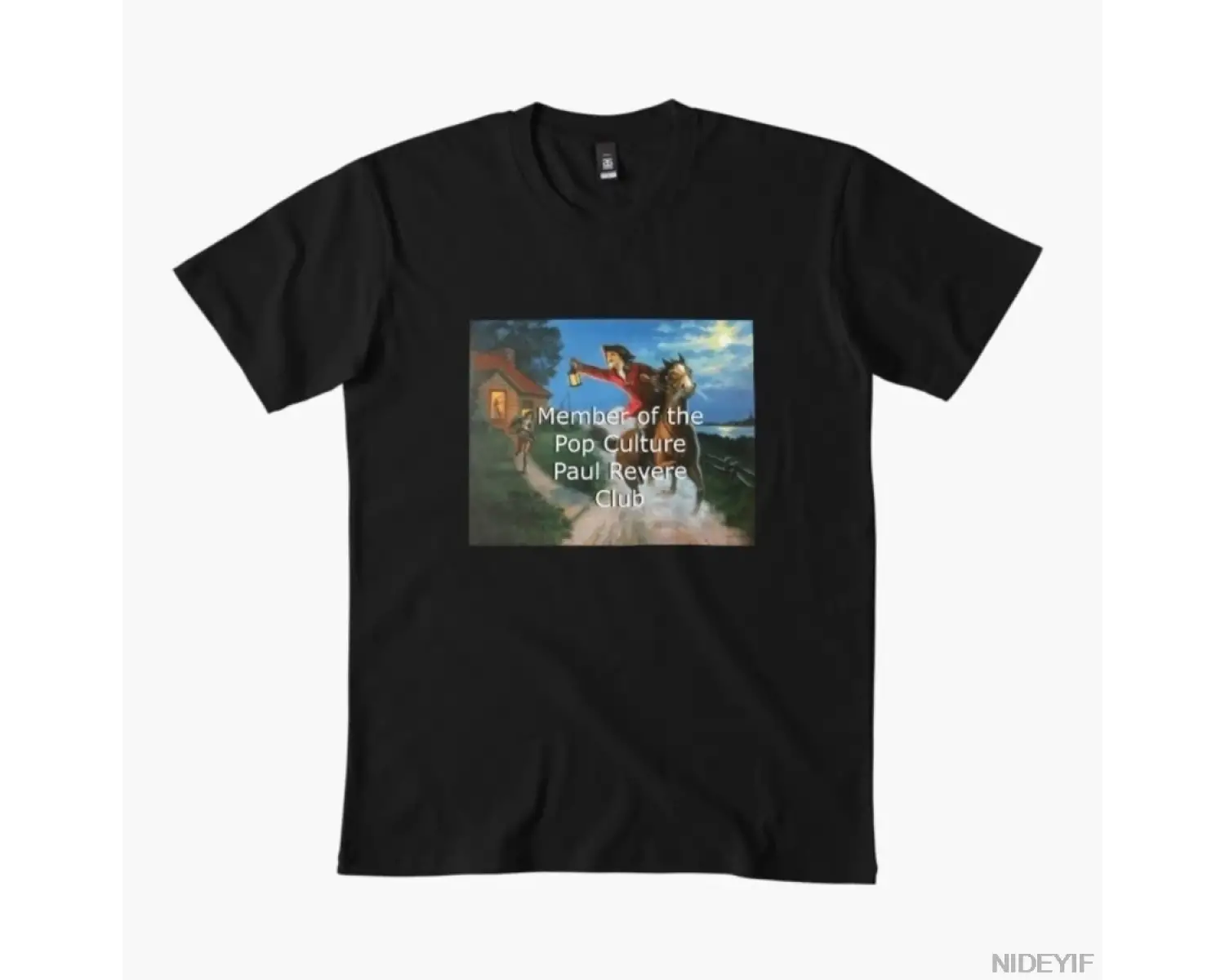 Pop kültürü üyesi paul revere kulübü erkekler ve kadınlar için tişört %100 pamuklu tişörtler