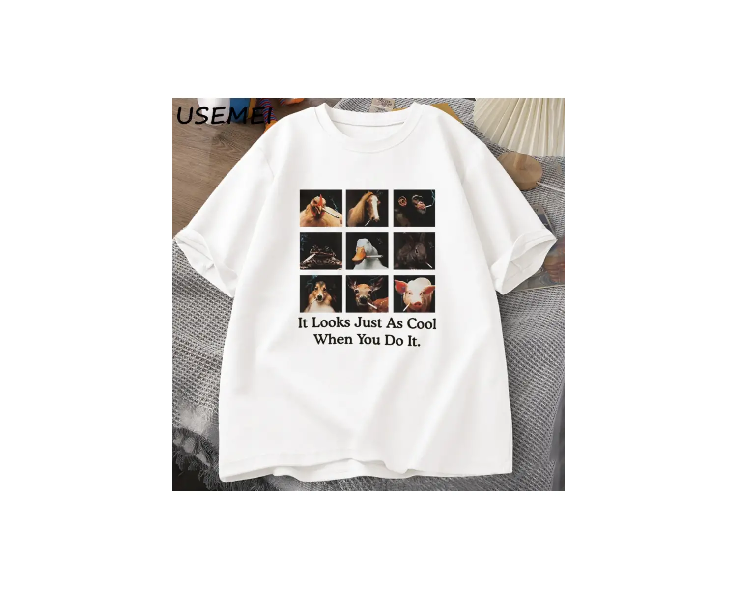 Possum T Shirt Opossum Lover için Komik Grafik T-Shirt Anksiyete Saldırı T Shirt Pamuk Kısa K 2812