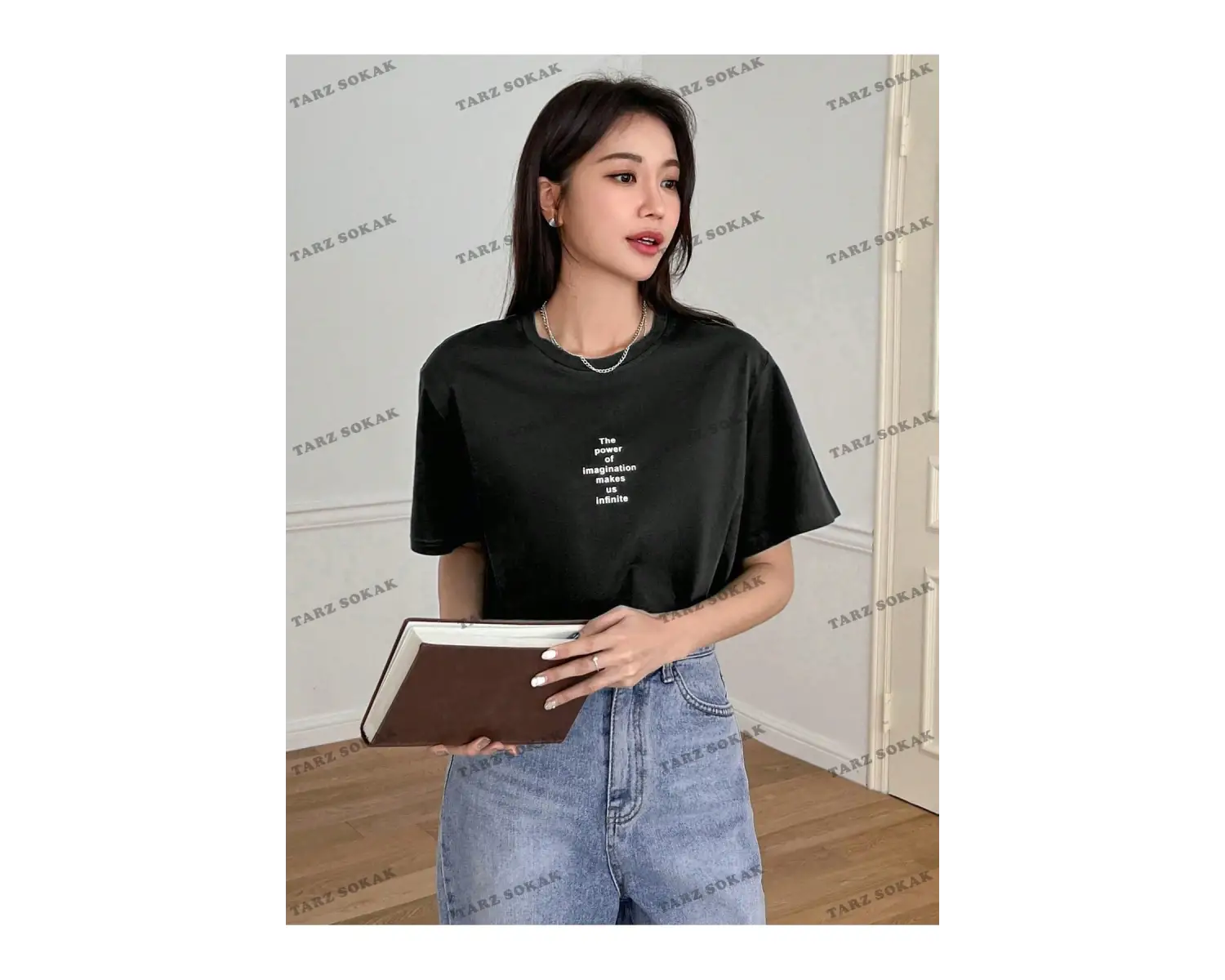 POWER Baskılı Oversize Kalıp Unisex T-shirt