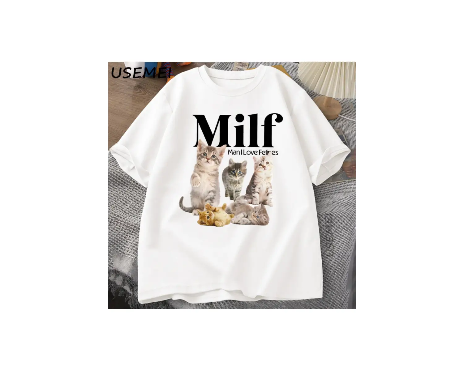 Powered Kurt Otistik TErkekler Retro Pamuk Kısa Kollu TeeCasaul Gevşek 2921