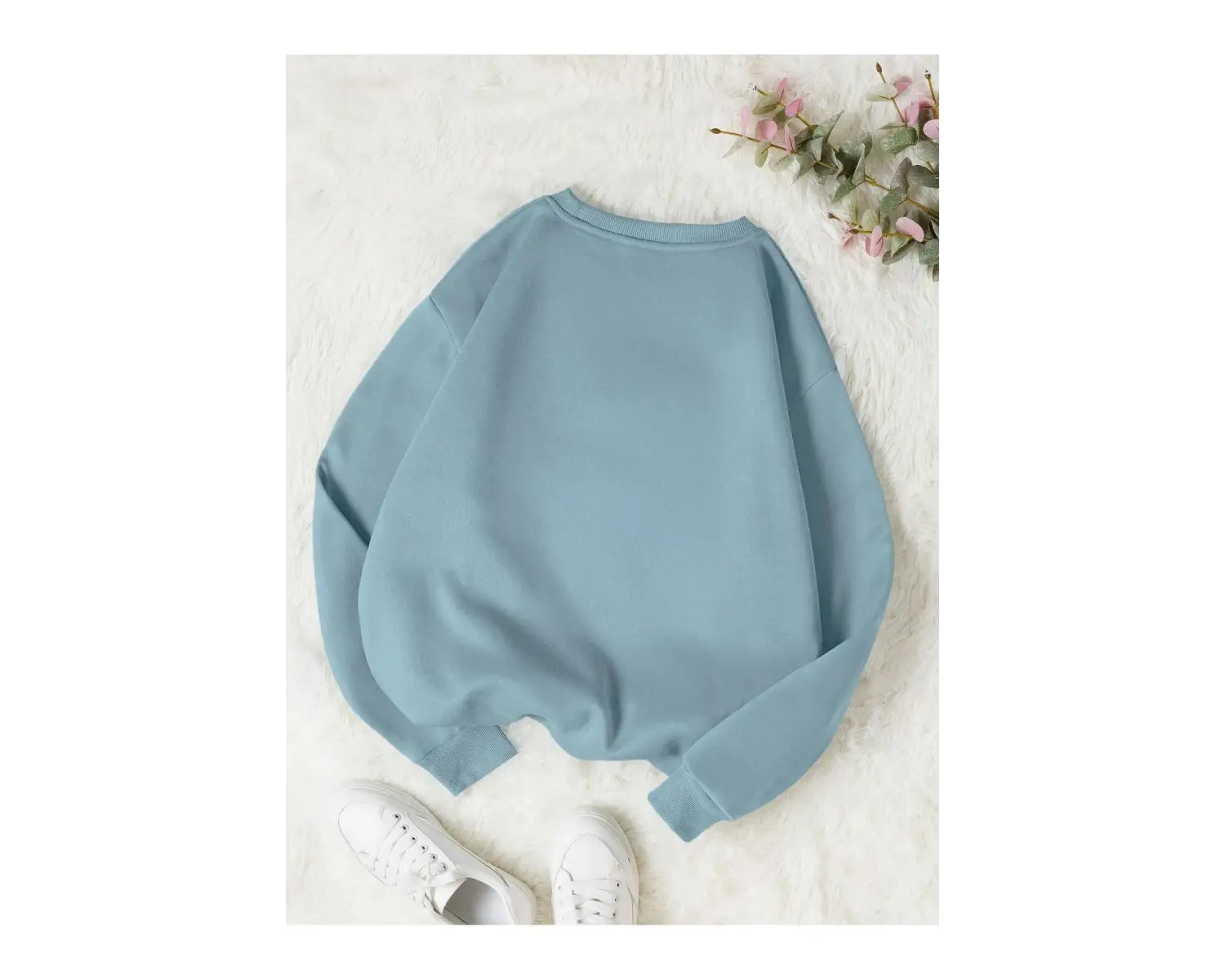 Premium Kapşonlu Sweatshirt MAVİRENK