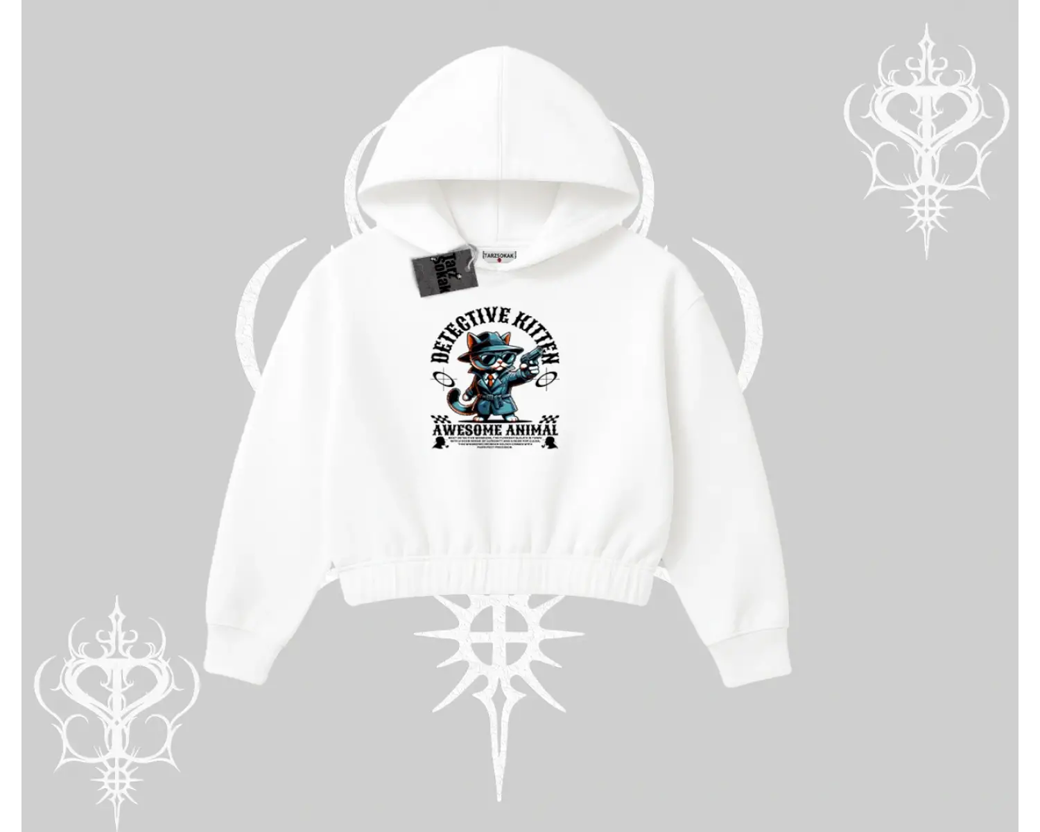 ProCATstinator Kedi Baskılı Biskilet Sweatshirt