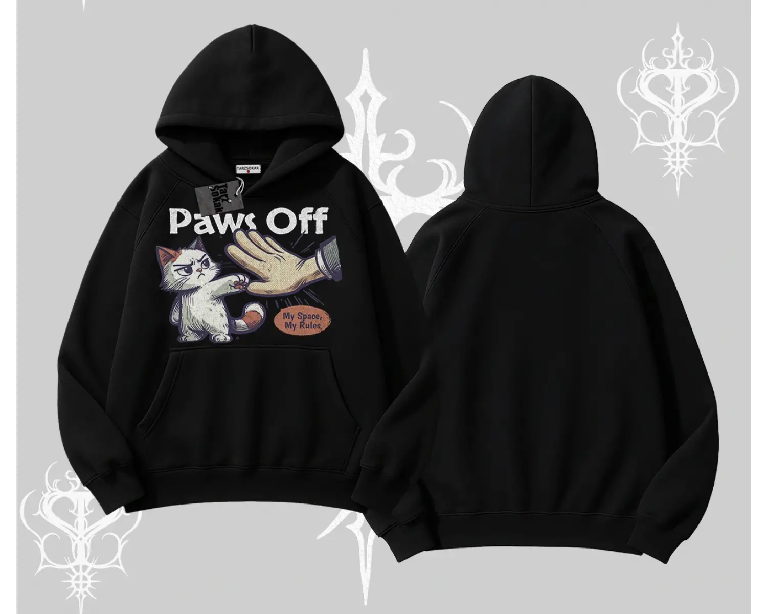 ProCATstinator Kedi Baskılı Biskilet Sweatshirt