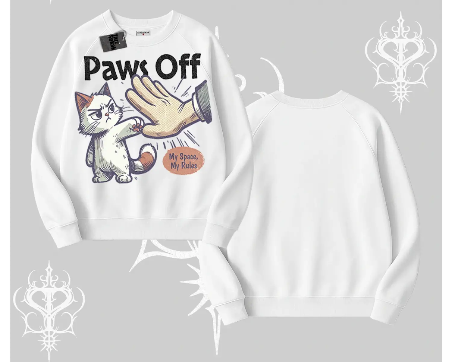 ProCATstinator Kedi Baskılı Biskilet Sweatshirt