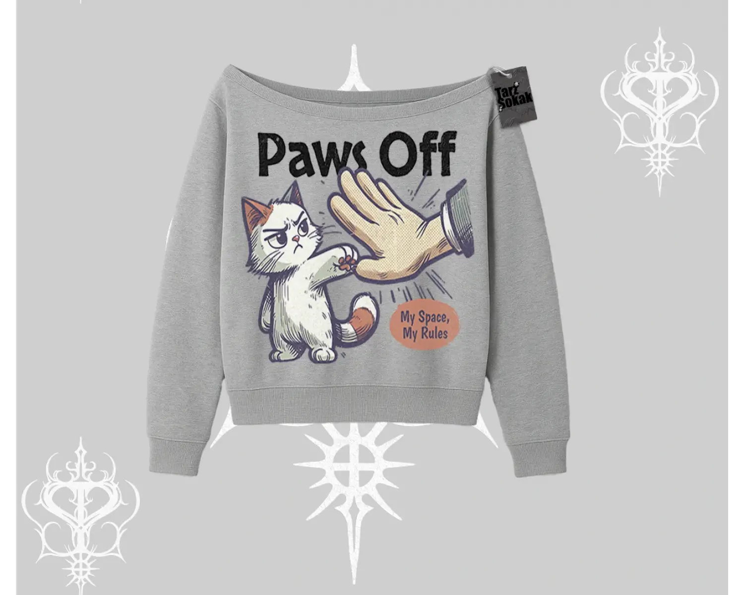 ProCATstinator Kedi Baskılı Oversize Tshirt