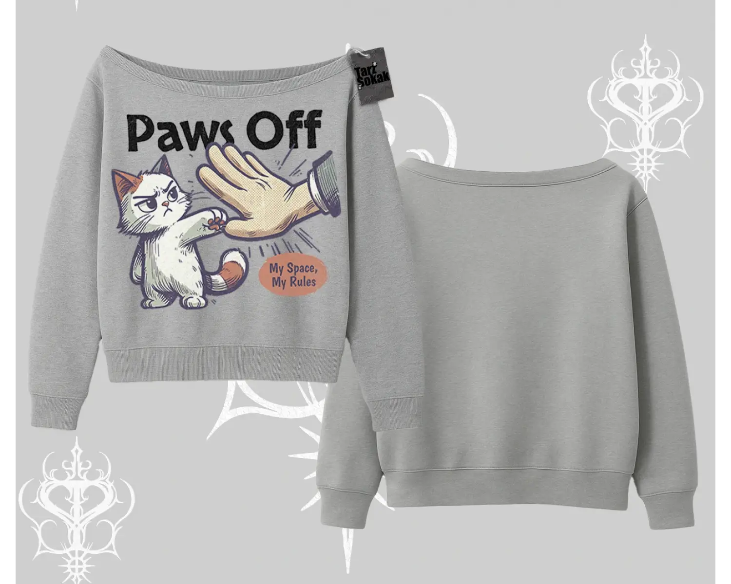 ProCATstinator Kedi Baskılı Oversize Tshirt