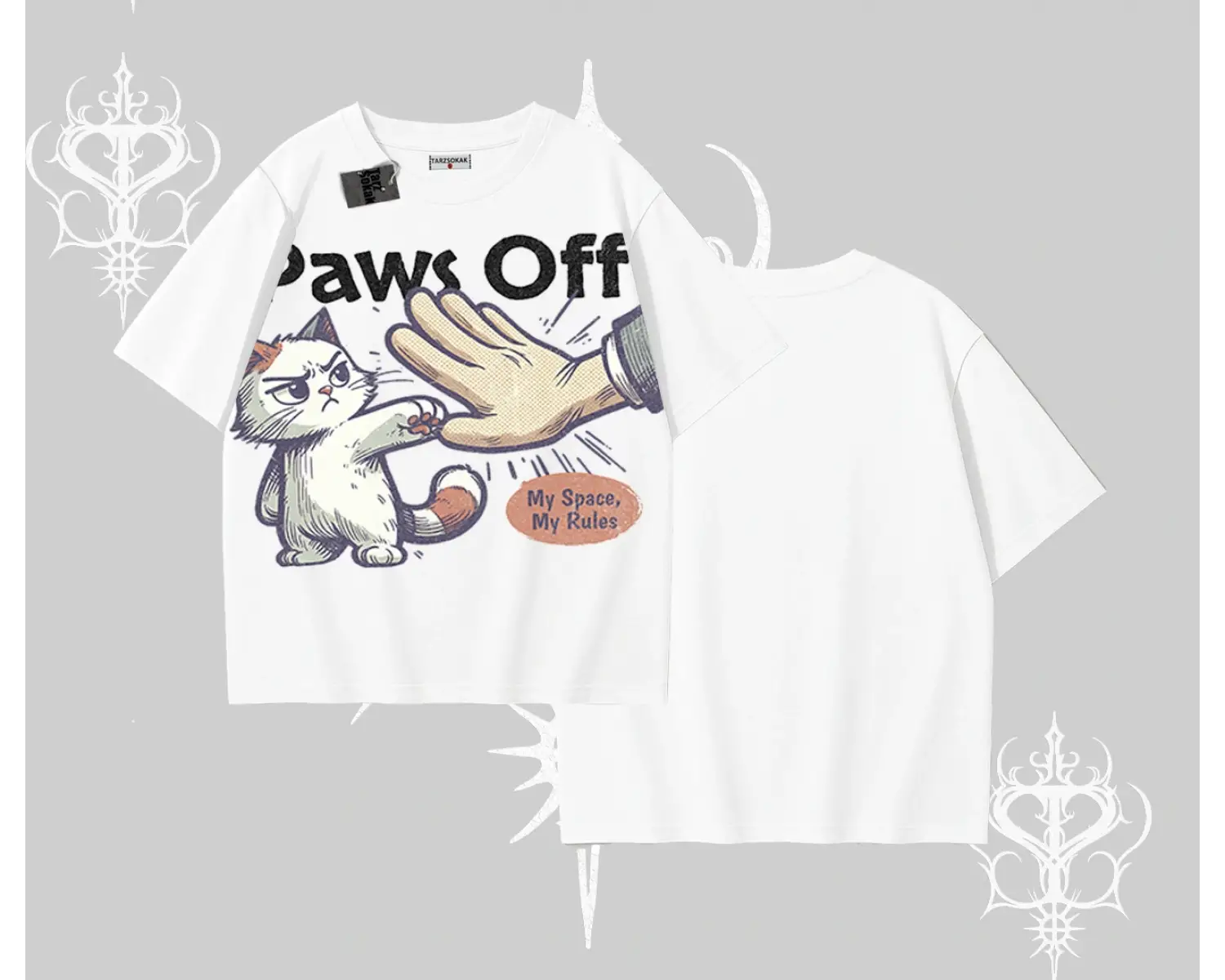 ProCATstinator Kedi Baskılı Oversize Tshirt