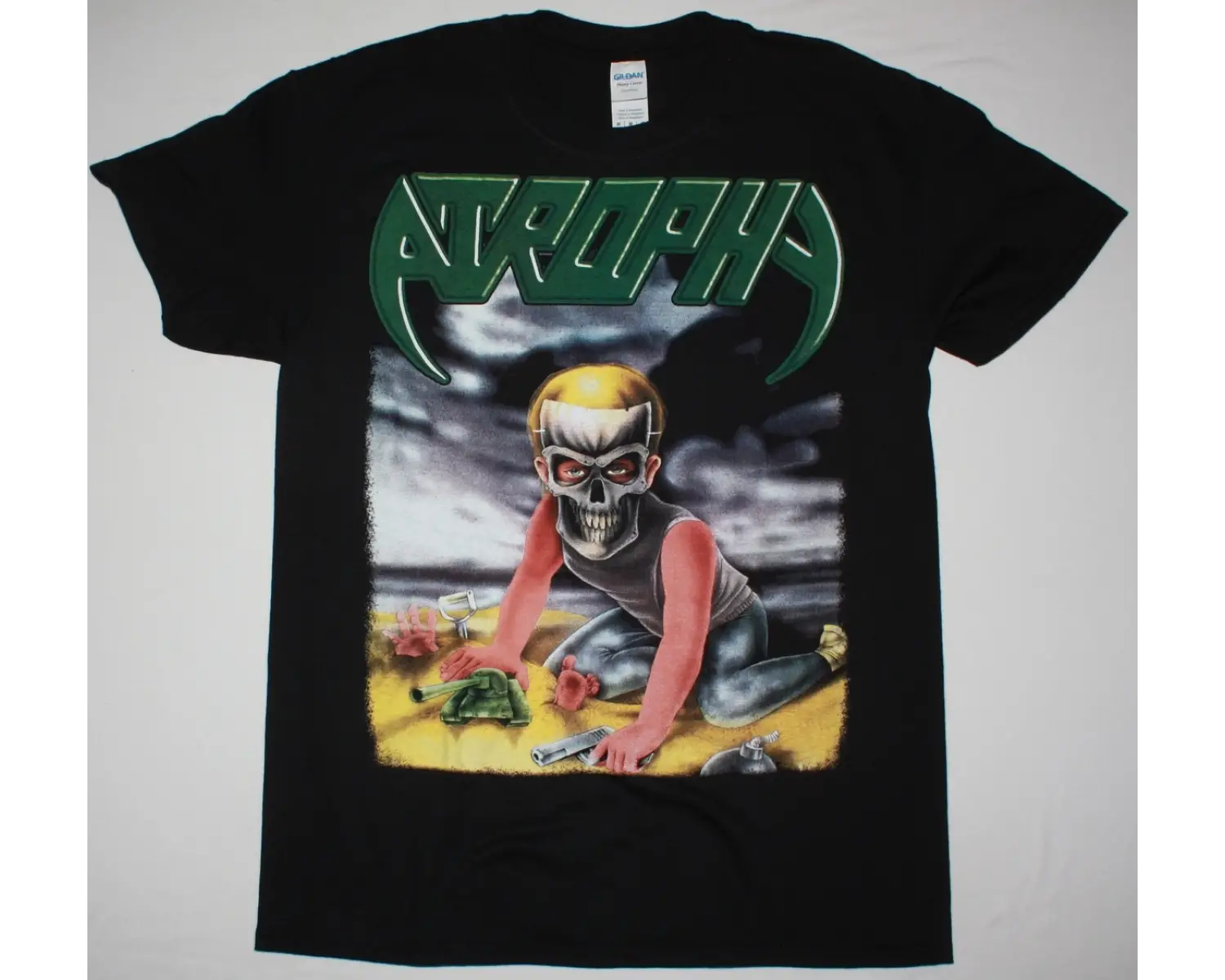 PUBLIC ENEMY LOGO NEW BLACK T-SHIRT ÖN VE ARAKA BASKILI