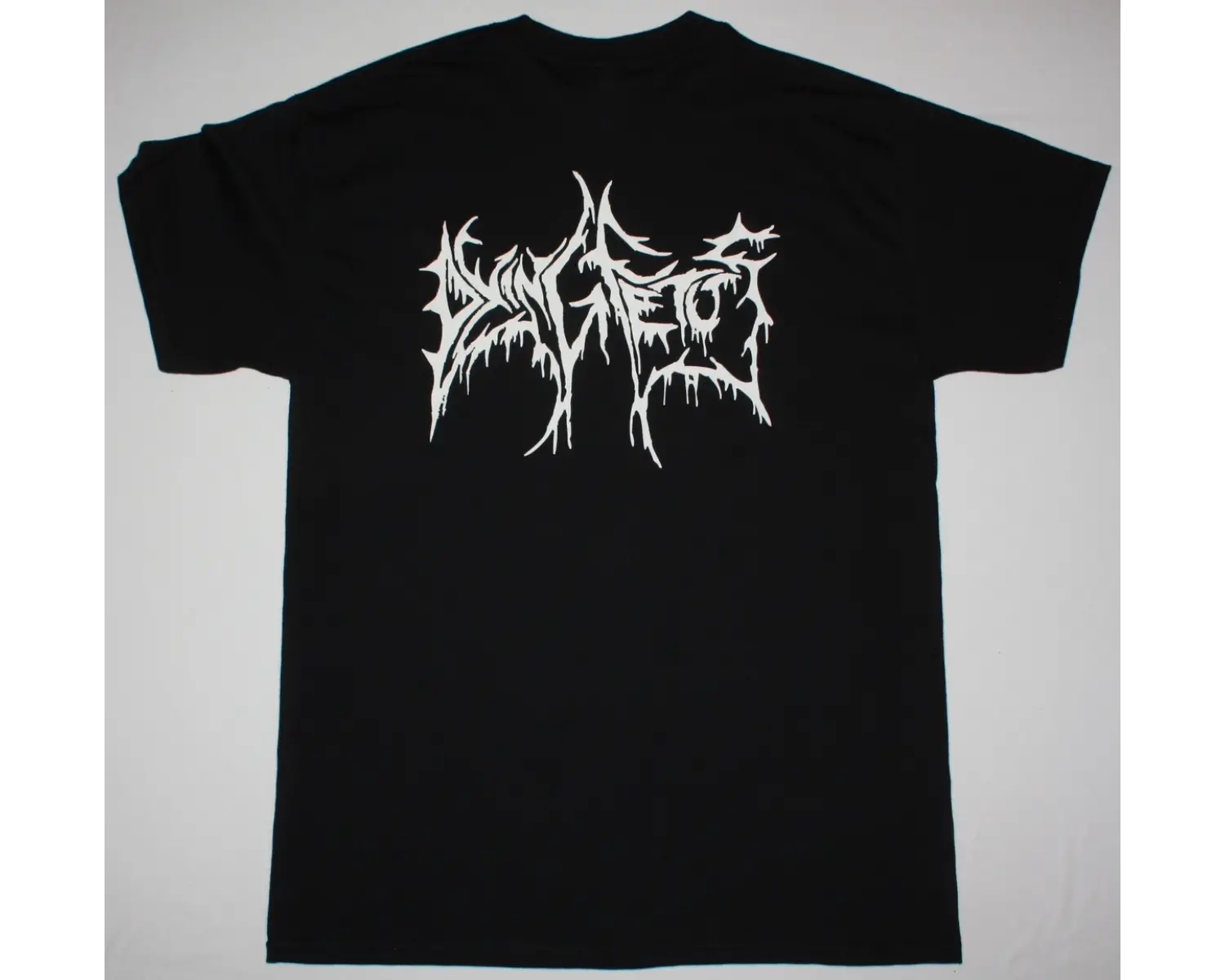 PUSCIFER LOGO NEW BLACK T-SHIRT ÖN VE ARAKA BASKILI
