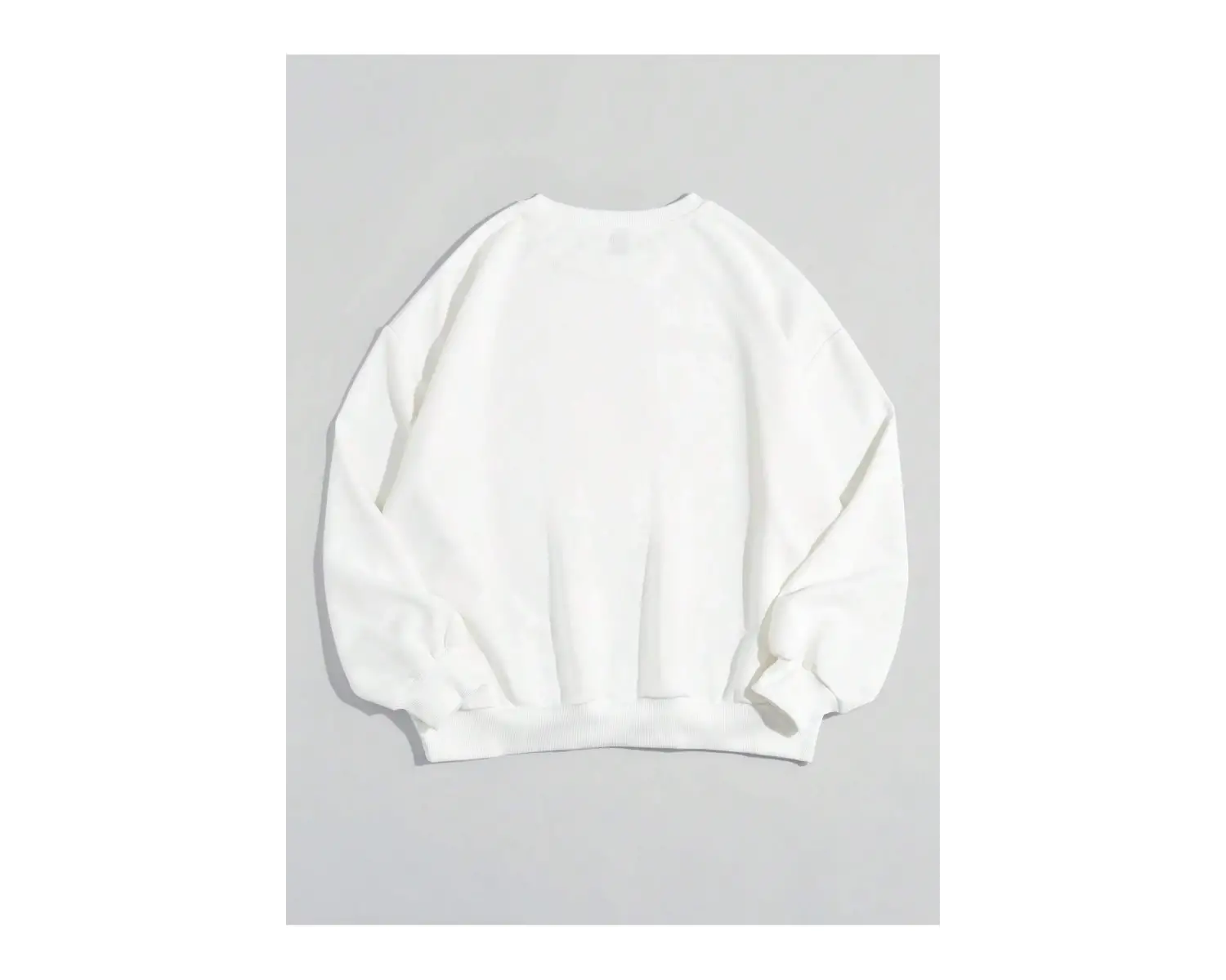 Qutie Slogan & Cartoon Graphic Drop Shoulder Sweatshirt Beyaz