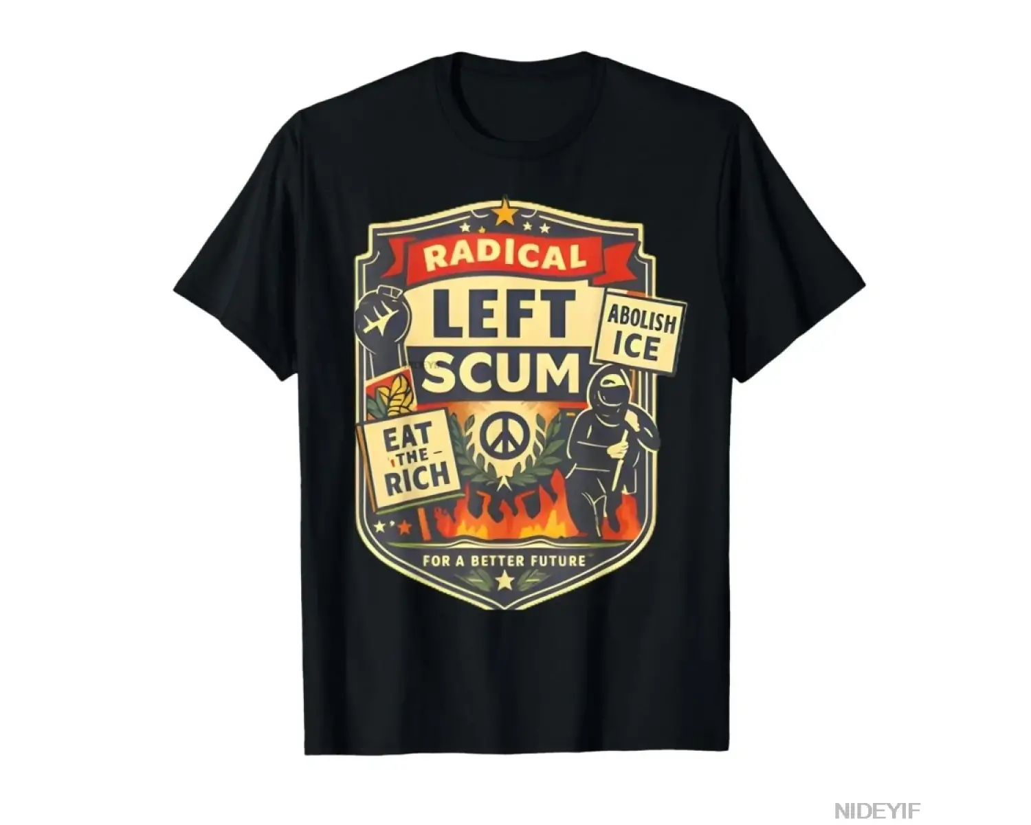 Radikal Sol Pislik Gömlek Siyasi Meme T-shirt Erkekler Kadınlar Için % 100% Pamuk T Shirt Kıs