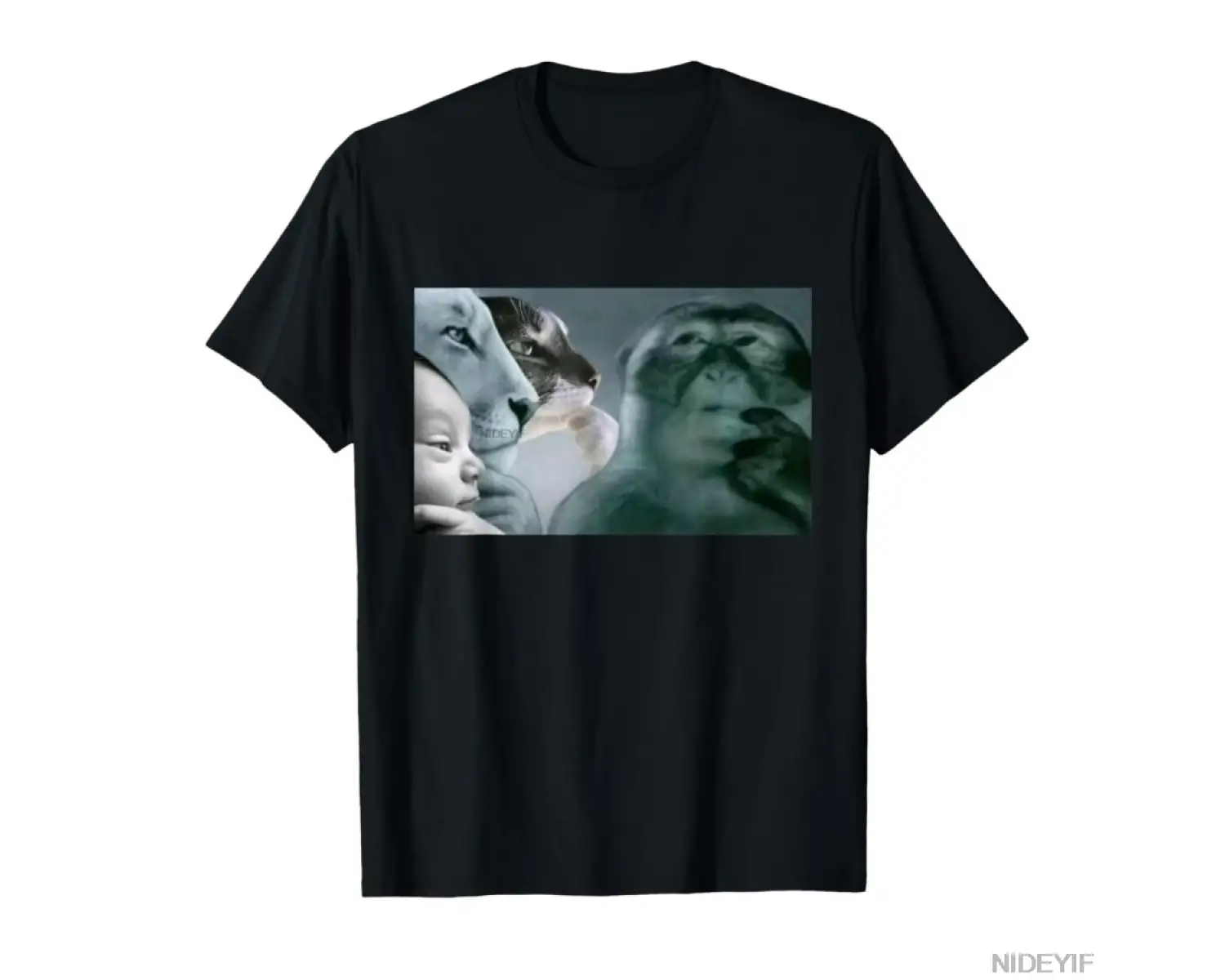 Rage Bait Aslan Düşünme Maymunu AI Bebek Meme T-shirt Erkekler Kadınlar Için % 100% Pamuk T S