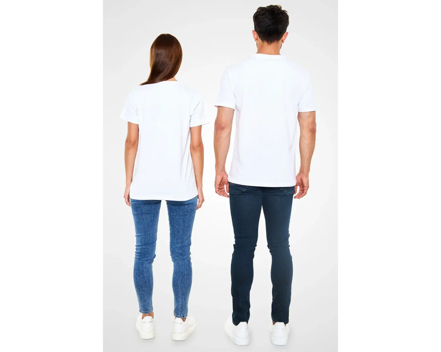 Rakun Baskılı Unisex Beyaz Tişört