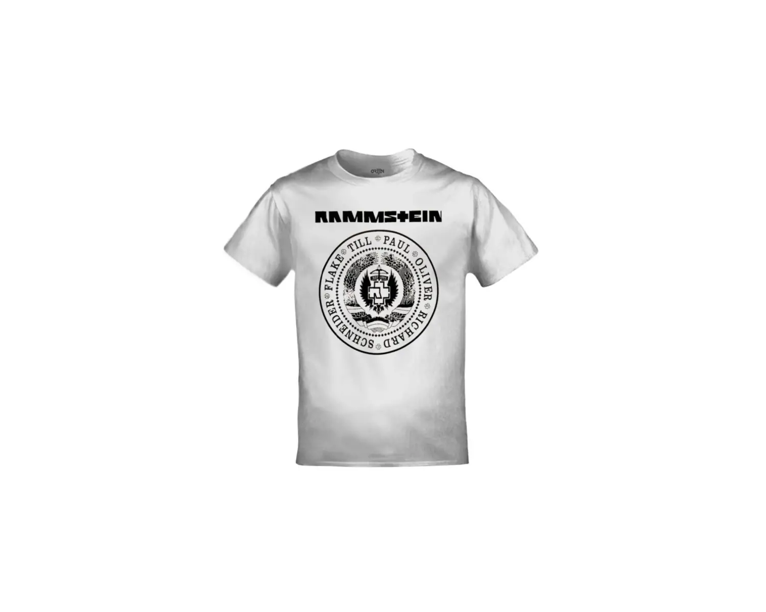 Rammstein Baskılı Unisex Beyaz