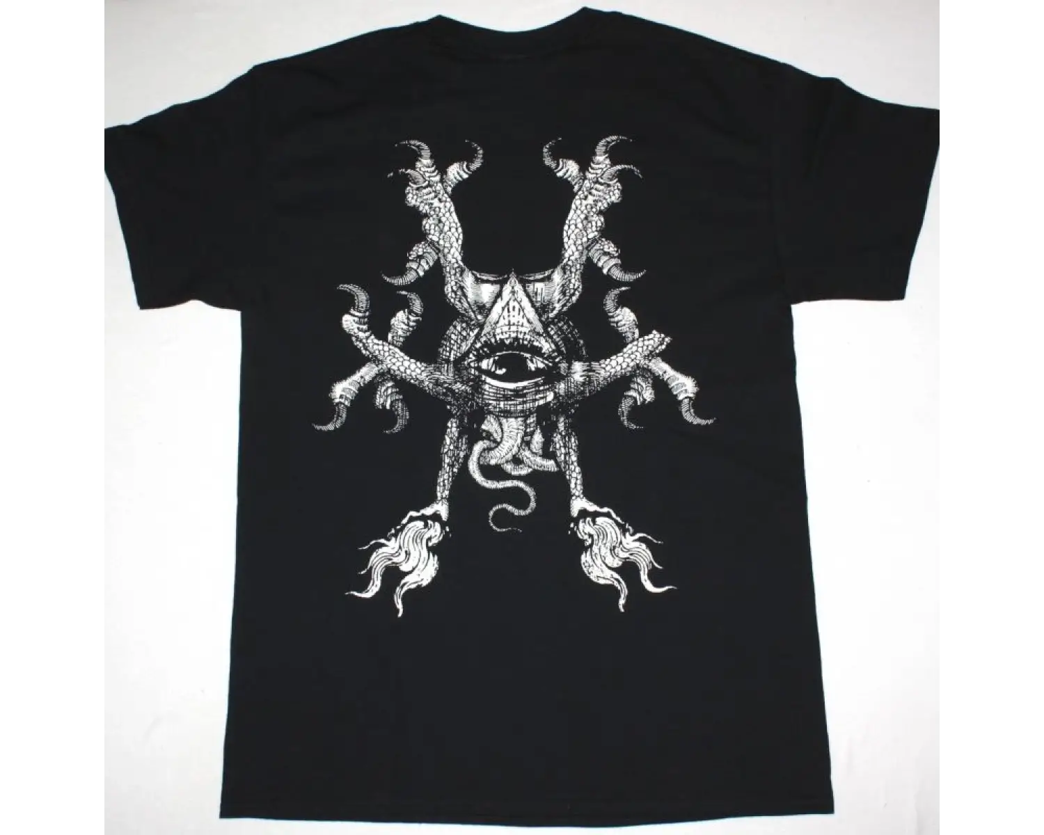 RAMONES LOCO LIVE NEW WHITE T-SHIRT ÖN VE ARAKA BASKILI