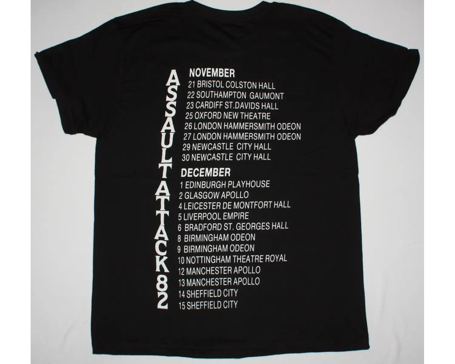 RAMONES ROCKAWAY BEACH NEW WHITE T-SHIRT ÖN VE ARAKA BASKILI