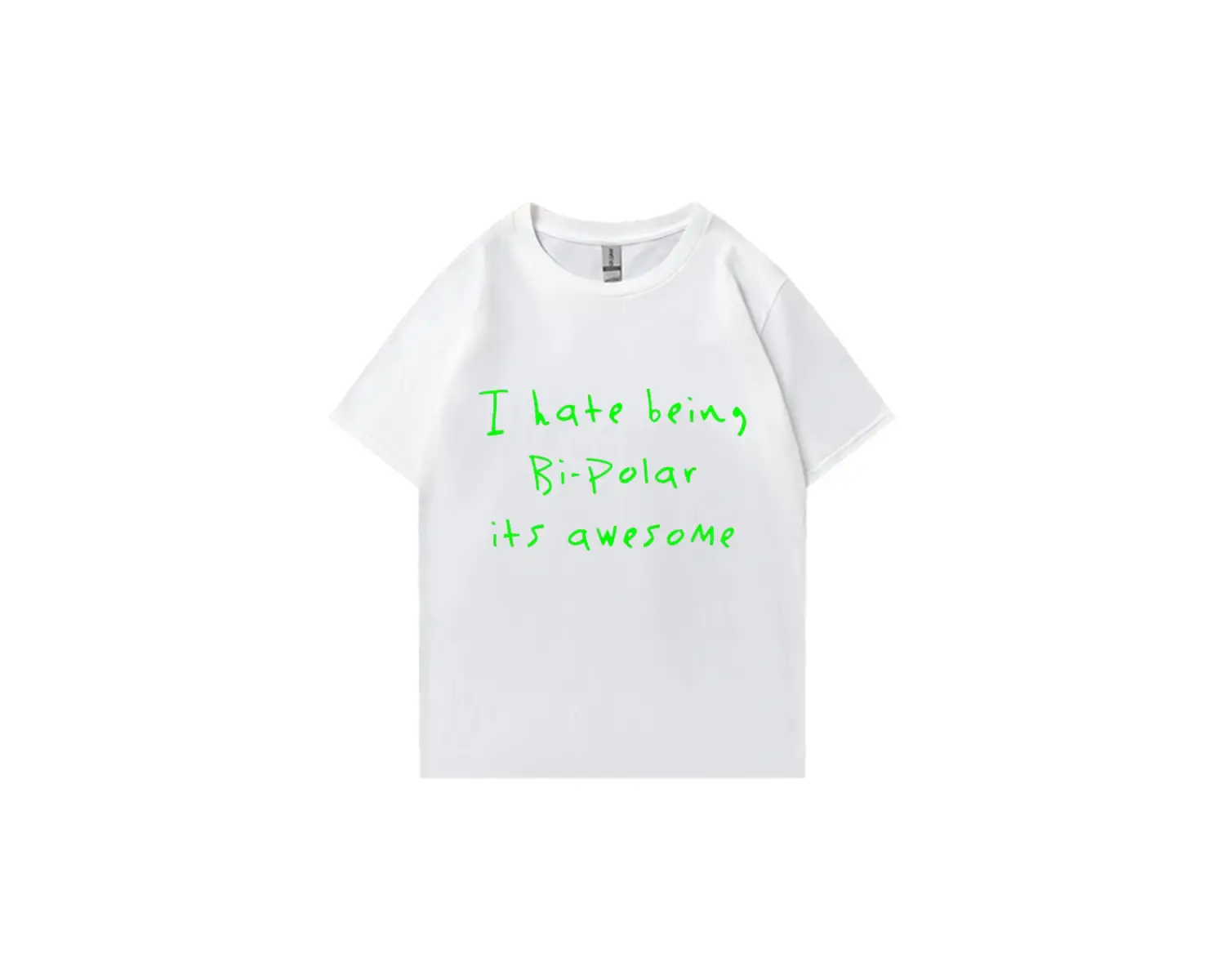 Rap Kanye West Bi-Polar olmaktan nefret ediyorum bu harika baskı T shirt erkek kadın Hip Hop