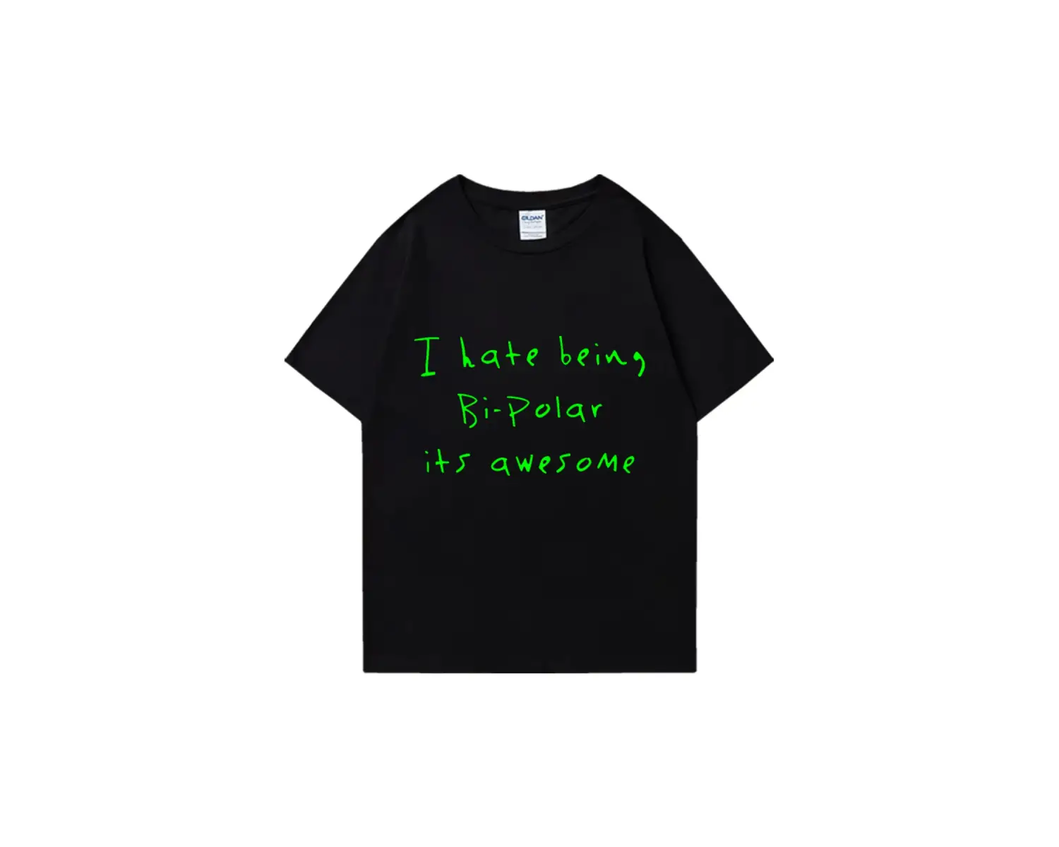 Rap Kanye West Bi-Polar olmaktan nefret ediyorum bu harika baskı T shirt erkek kadın Hip Hop