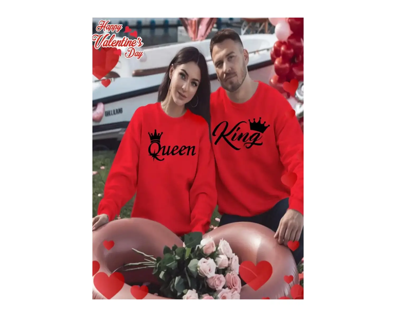 Renkli Kapşonlu Sweatshirt Çift Sevgili Kombinleri Couple Clothing